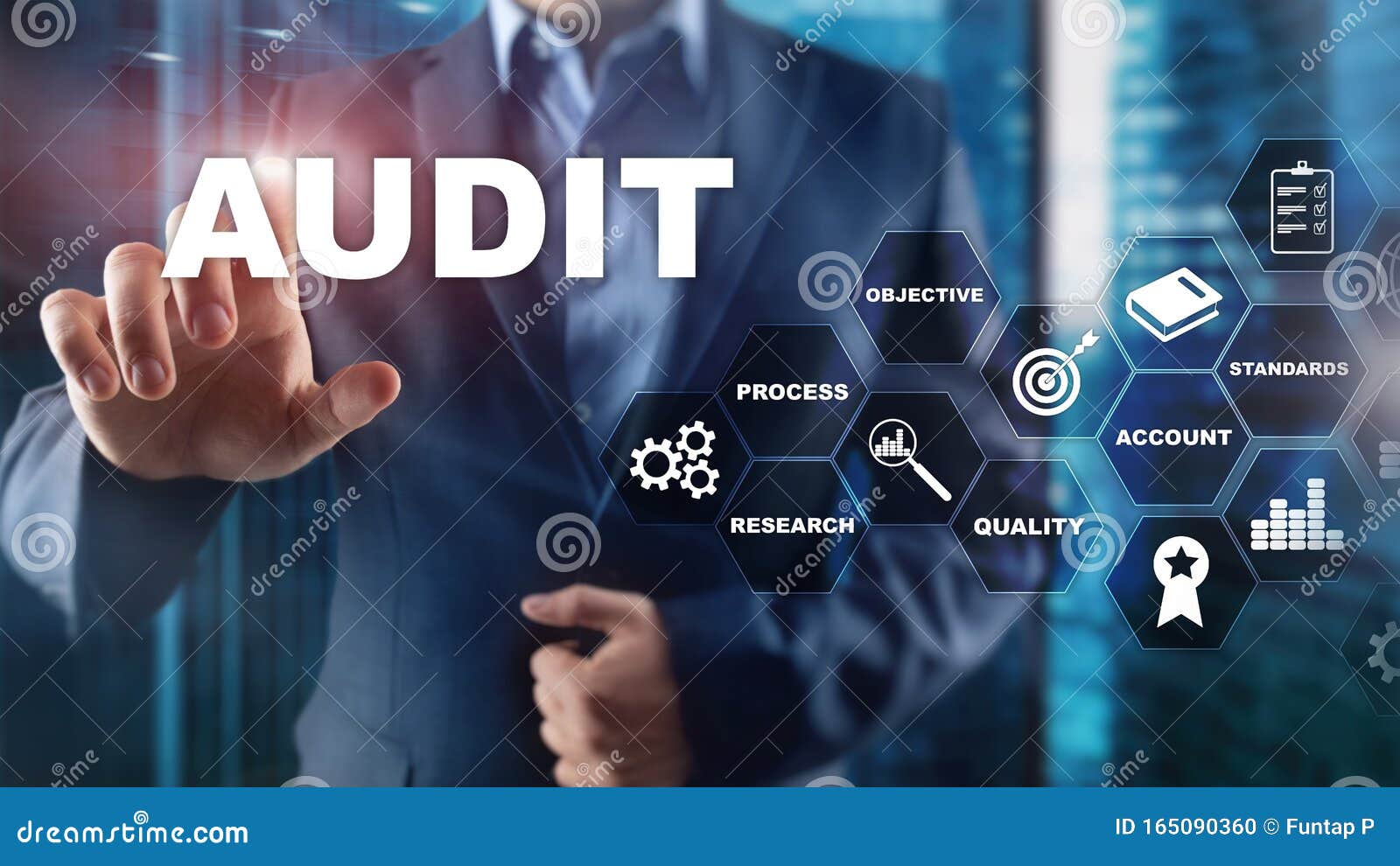 audit business and finance concept. nalysis annual financial statements, analyze return on investment. mixed media