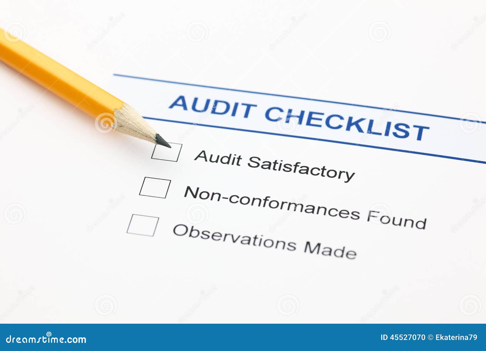 audit checklist