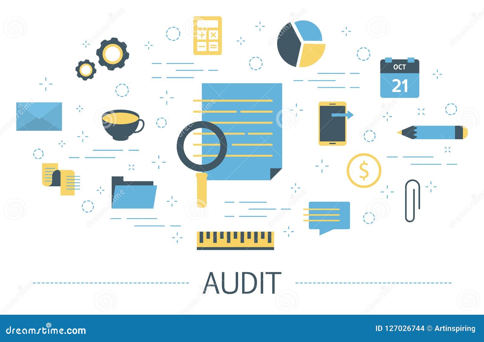 Audit Concept. Business Data Research And Analysis. Stock ...