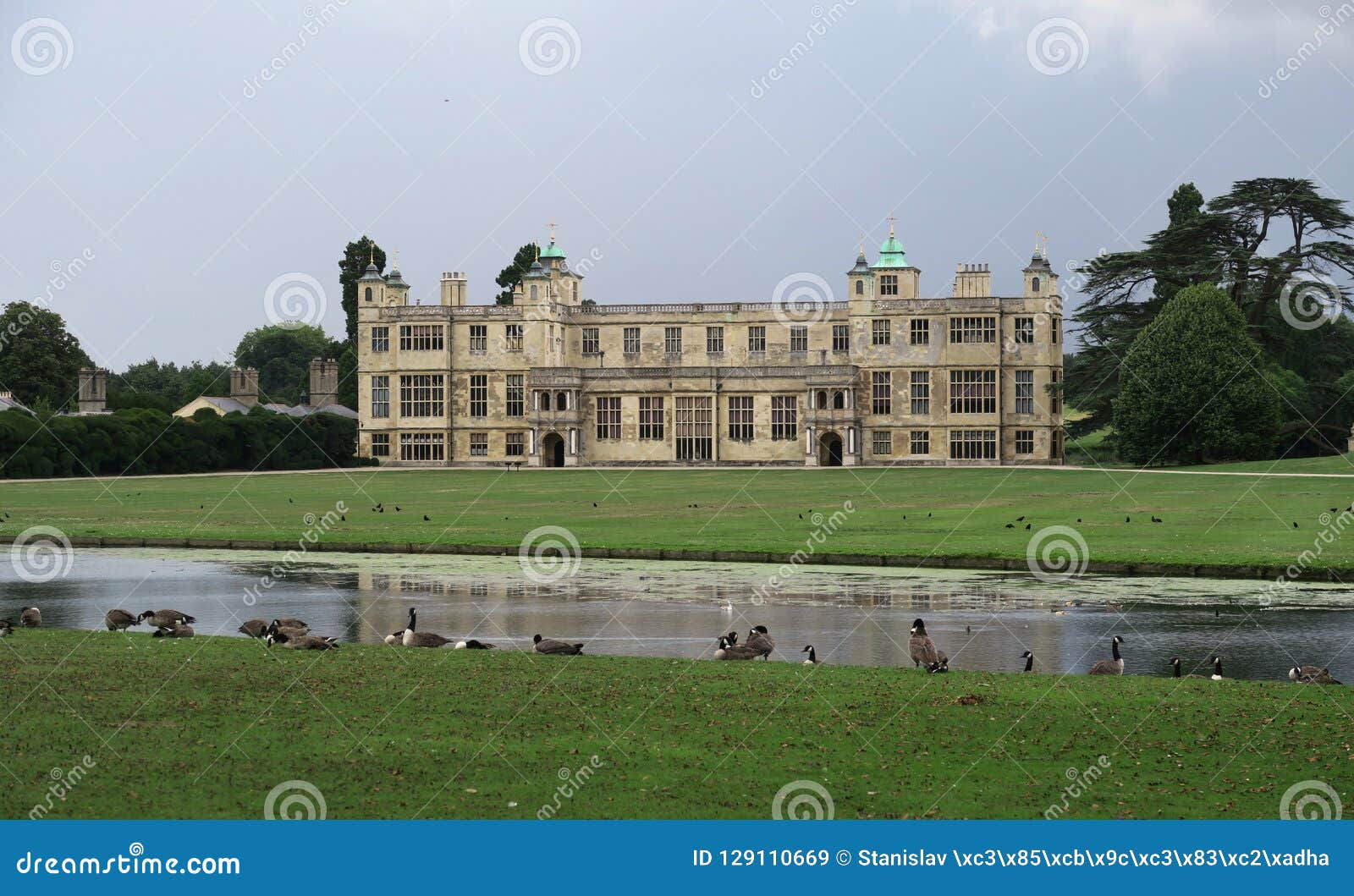 Audley End House the Mansion House in England Stock Image Image of