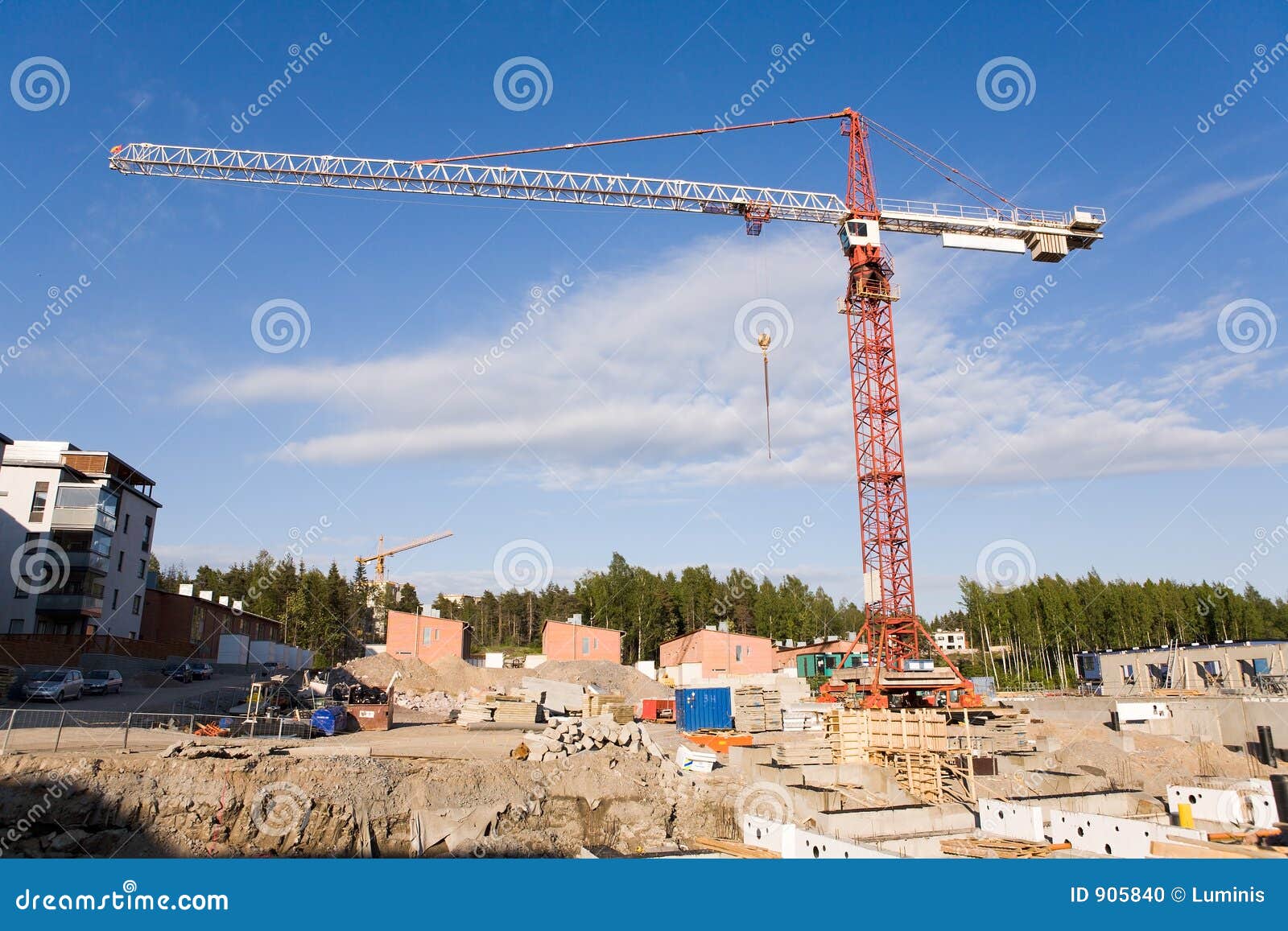 Aufbau Kran Stockfoto Bild Von Kran Aufbau 905840
