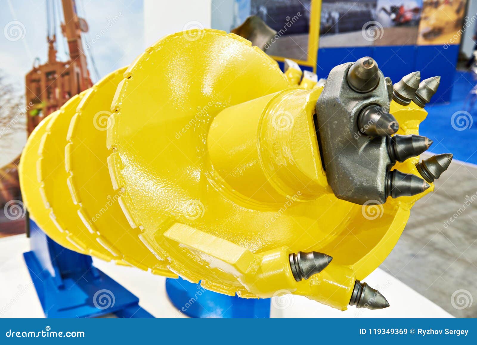 Auger Drill with Round Teeth Stock Image Image of bore, hole 119349369
