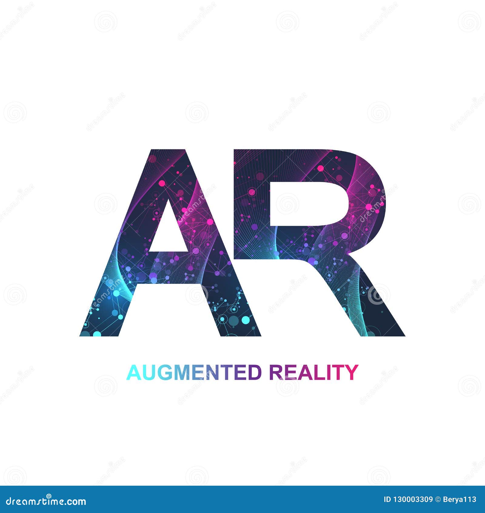 Augmented Reality Concept Banner, AR. Virtual Reality and Augmented