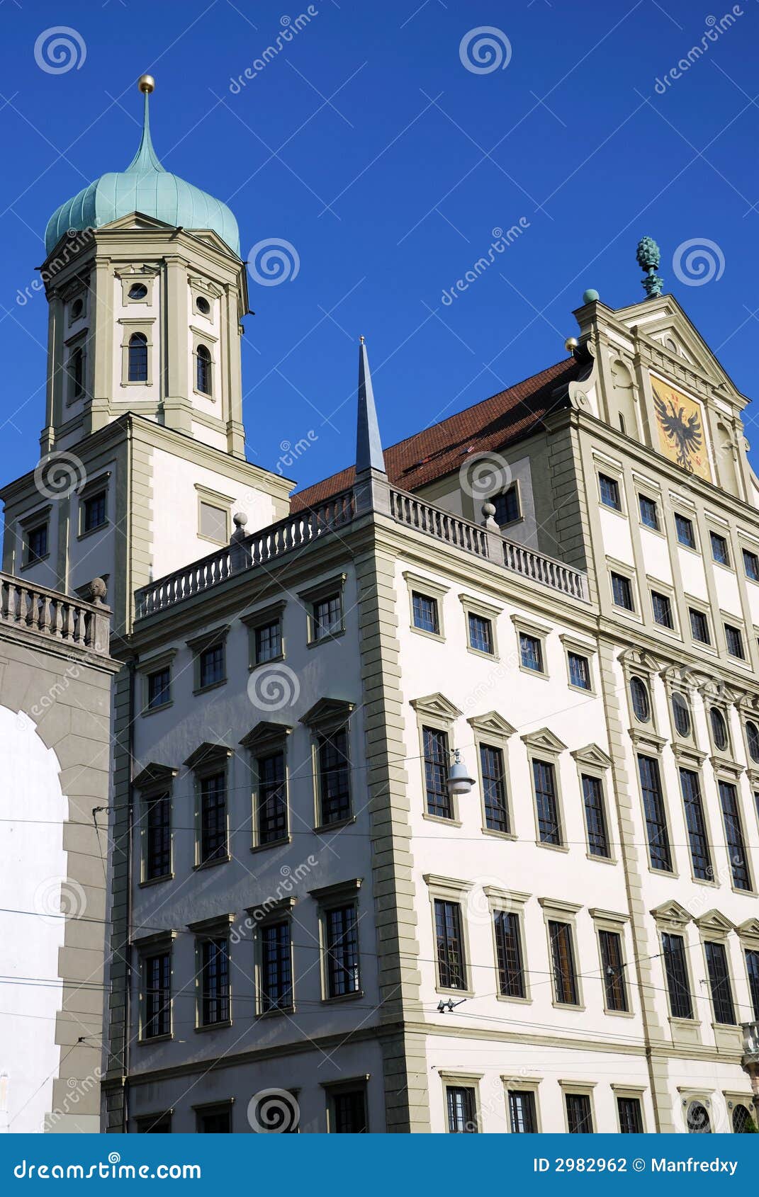 Augsburg city house stock photo. Image of sightseeing 2982962