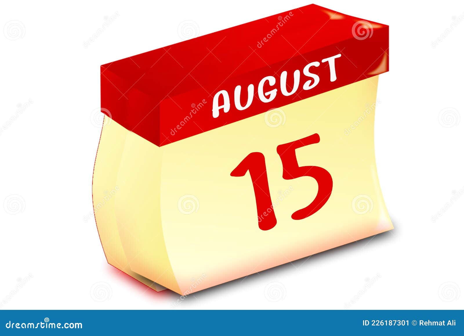 15 August Calendar, on White Background Stock Illustration Illustration of print, 2021 226187301