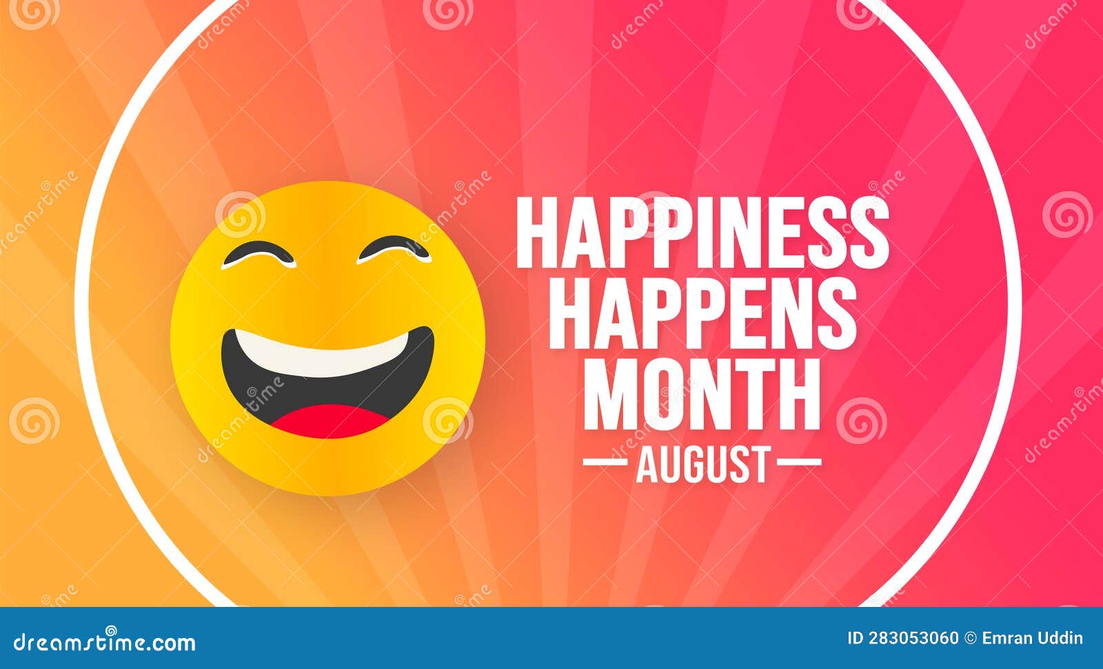 Happiness Happens Month Stock Illustrations 3 Happiness Happens Month
