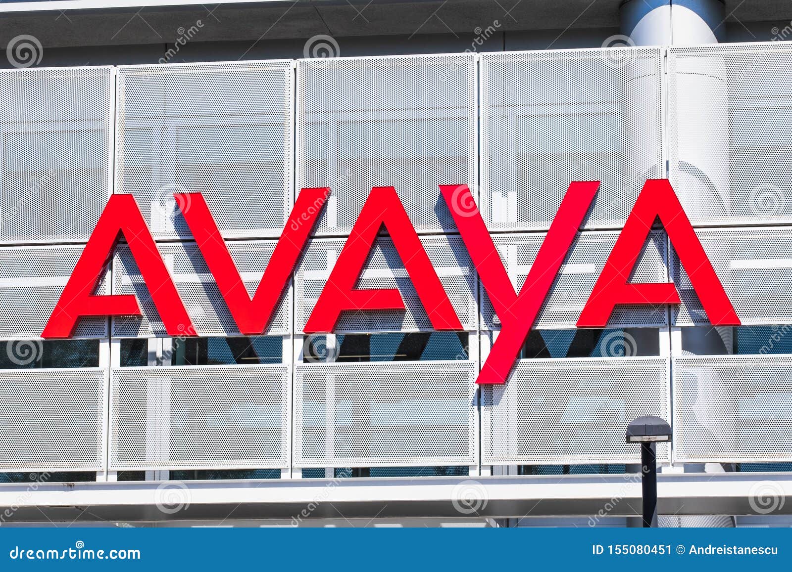 August 1, 2019 Santa Clara / CA / USA - Avaya Sign Displayed at Their