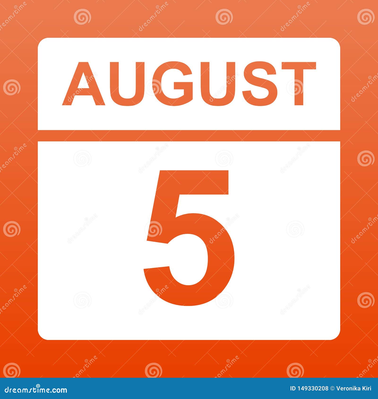 What is the element of August 5?