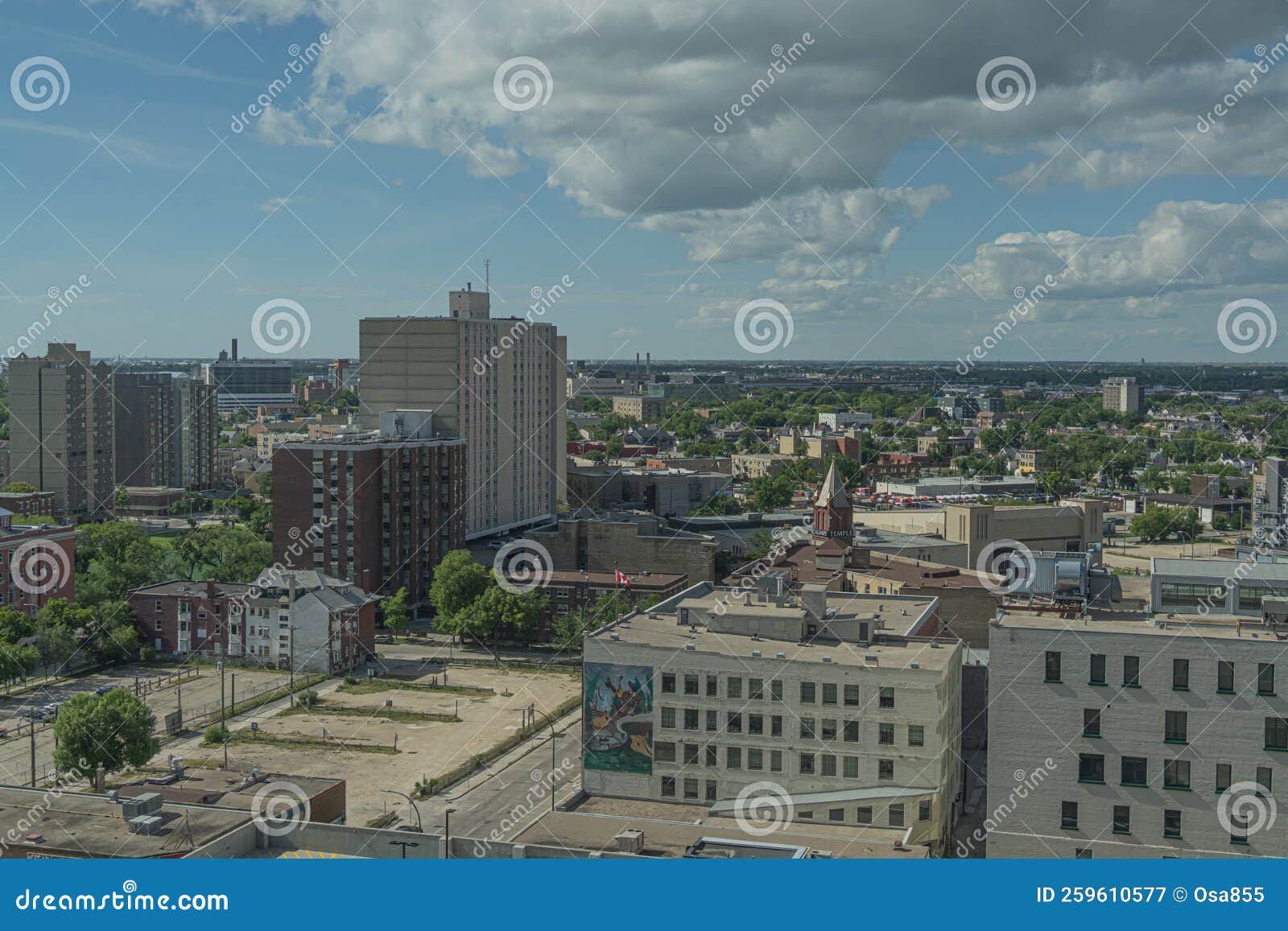 August 04 2022 , Winnipeg Manitoba Canada Winnipeg Downtown City