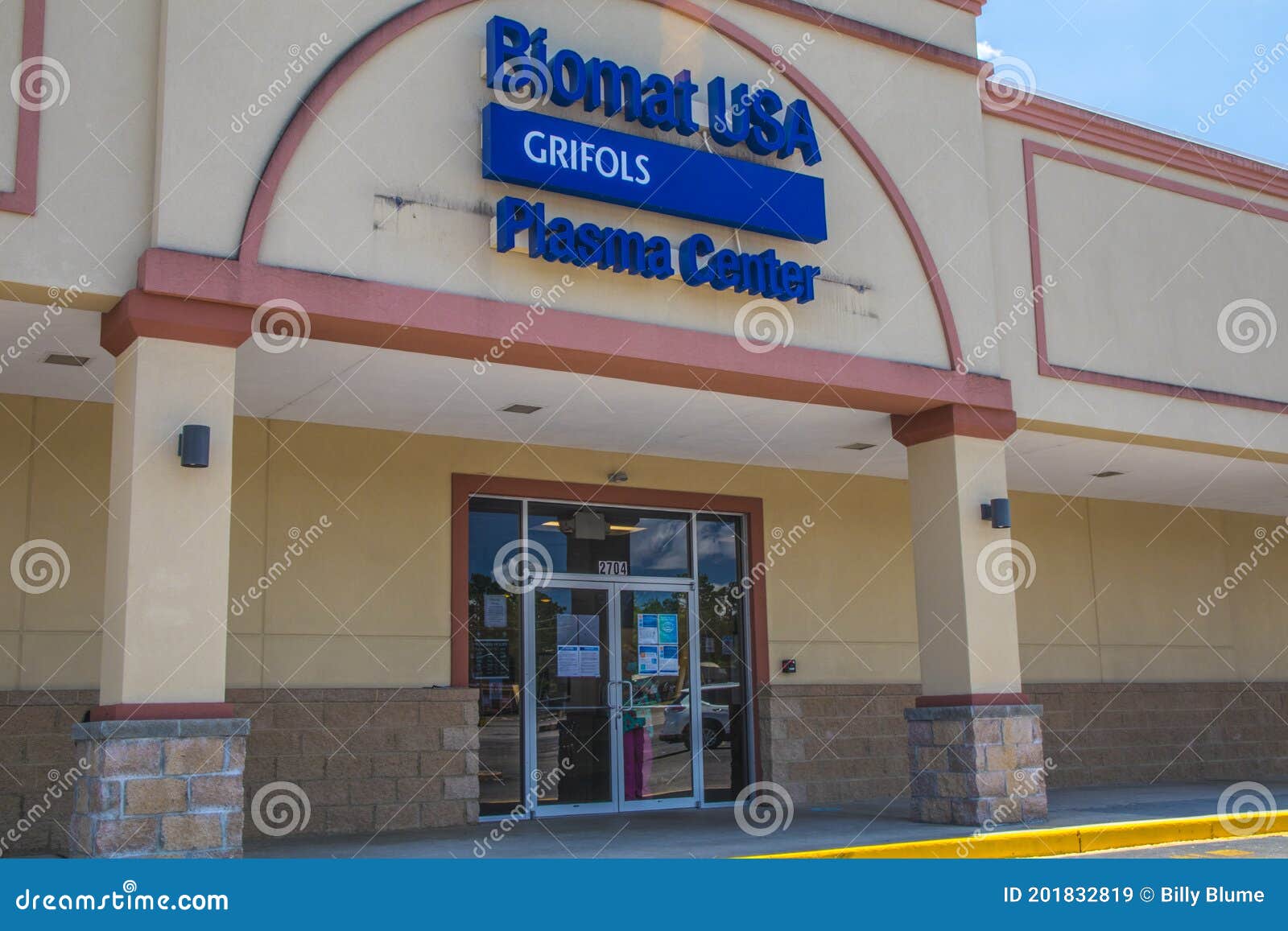 Biomat USA Plasma Center editorial stock image. Image of augusta