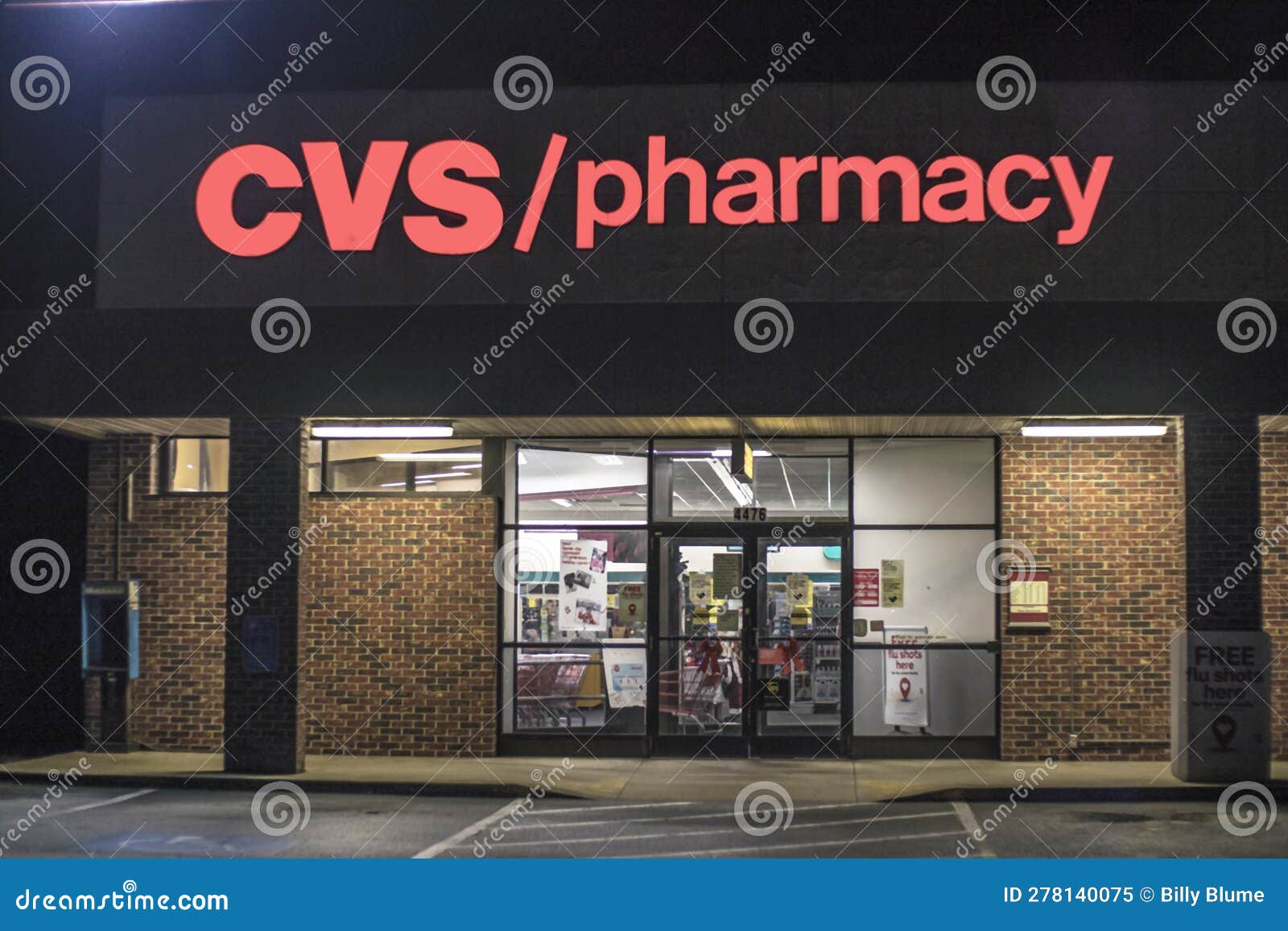 CVS Pharmacy Retail Store at Night Editorial Image Image of drugstore, drugs 278140075