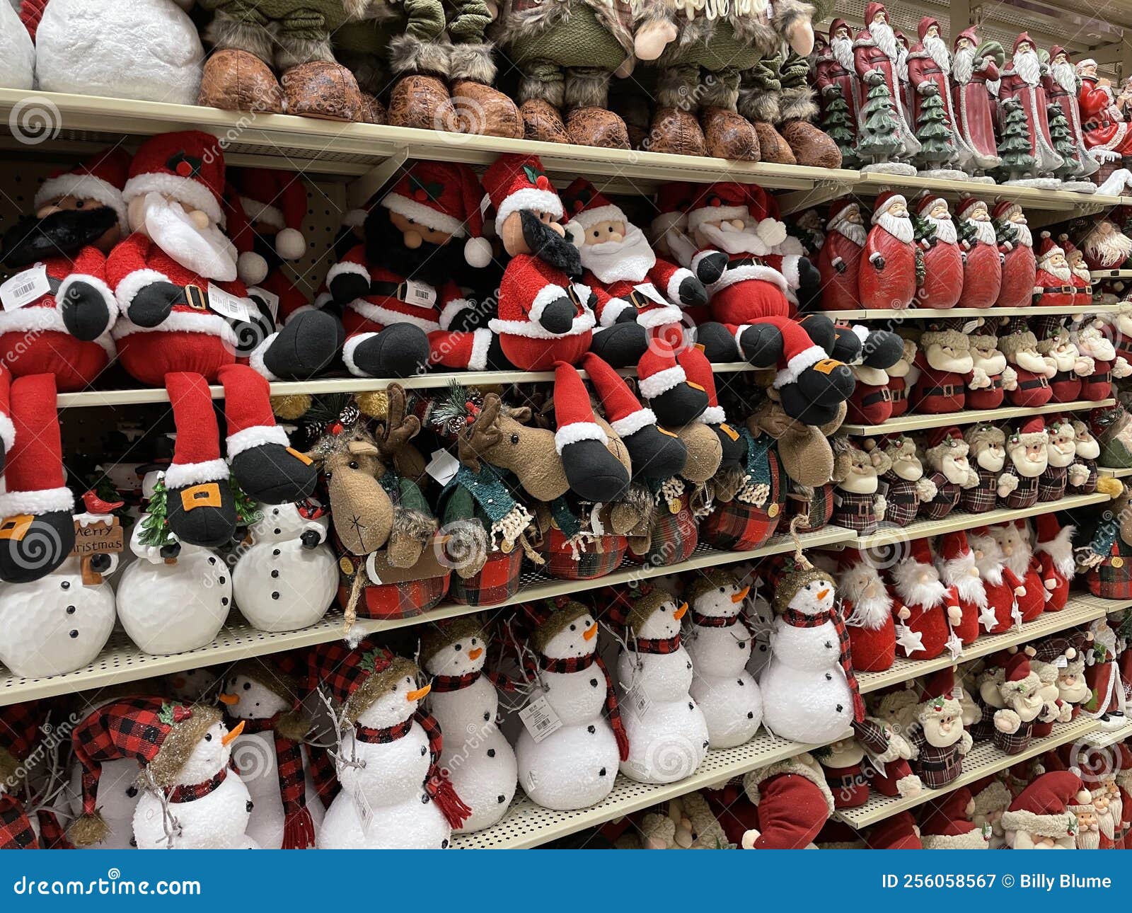 Hobby Lobby Retail Store Interior Christmas Fluffy Santa Clause