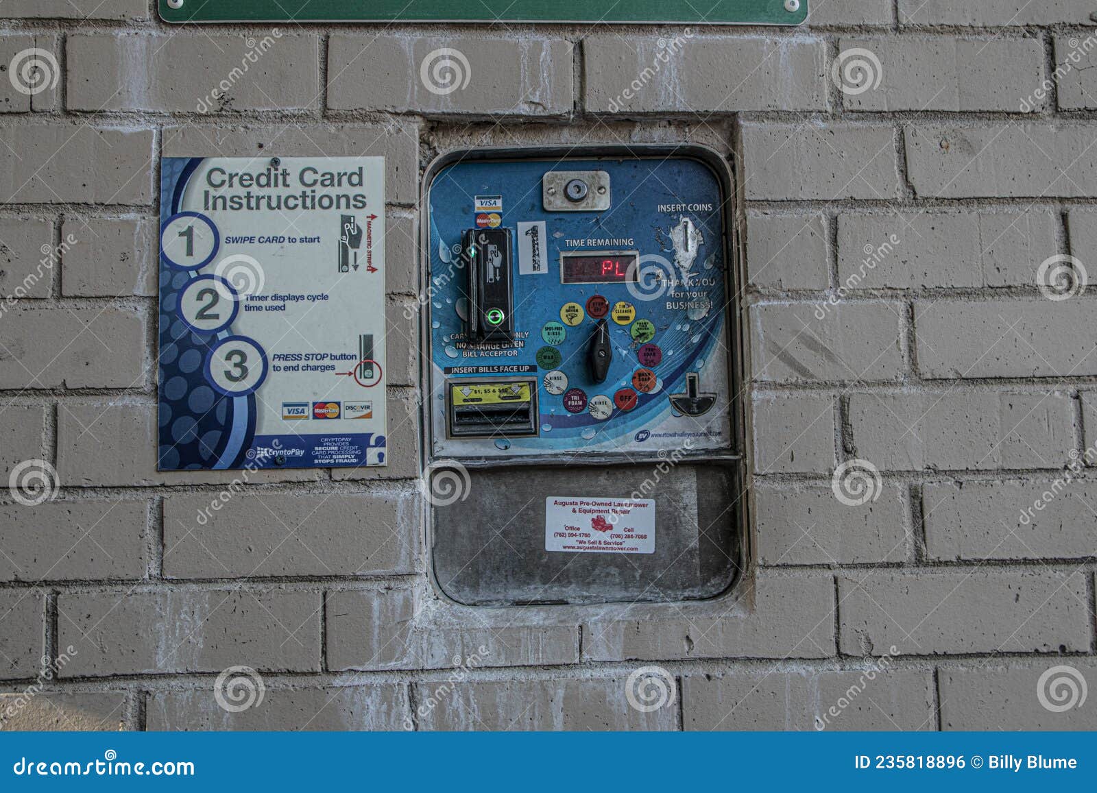 vintage-urban-old-coin-car-wash-coin-selector-editorial-photo-image