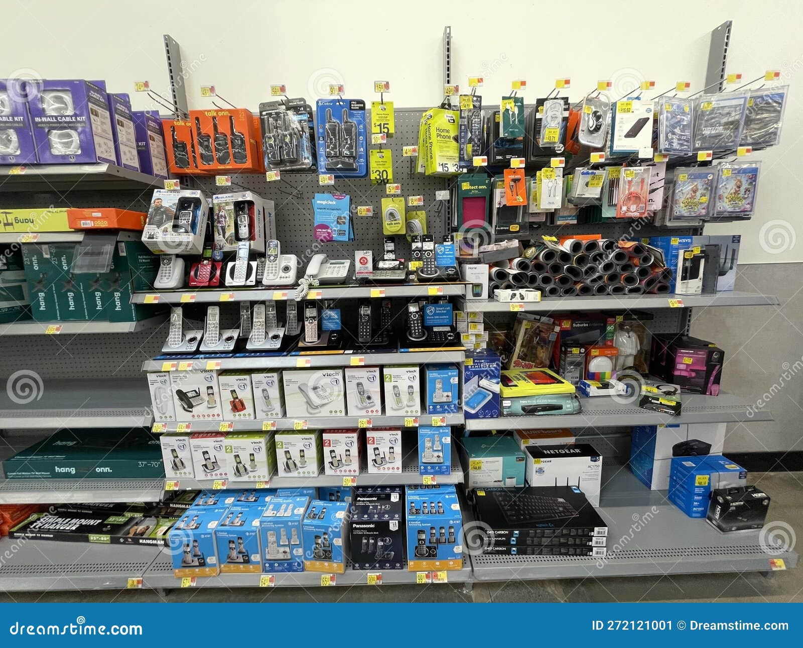 Walmart Store Interior Landline Phone Section Editorial Photo Image