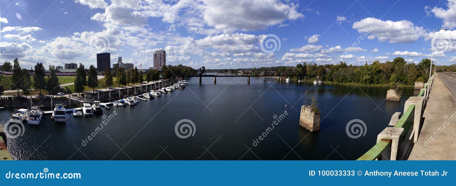 Augusta, Waterfront Panoramica Immagine Stock Immagine di