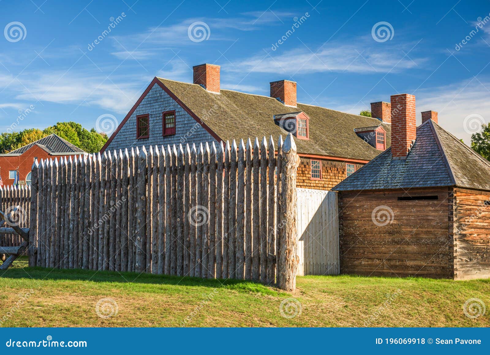 augusta, maine, usa at historic fort western