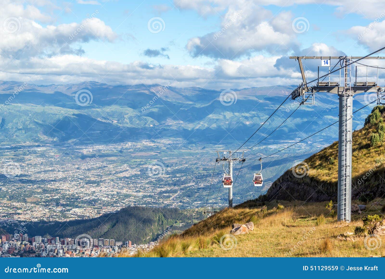 Aumento Della Gondola Da Quito Immagine Stock Immagine di gondola