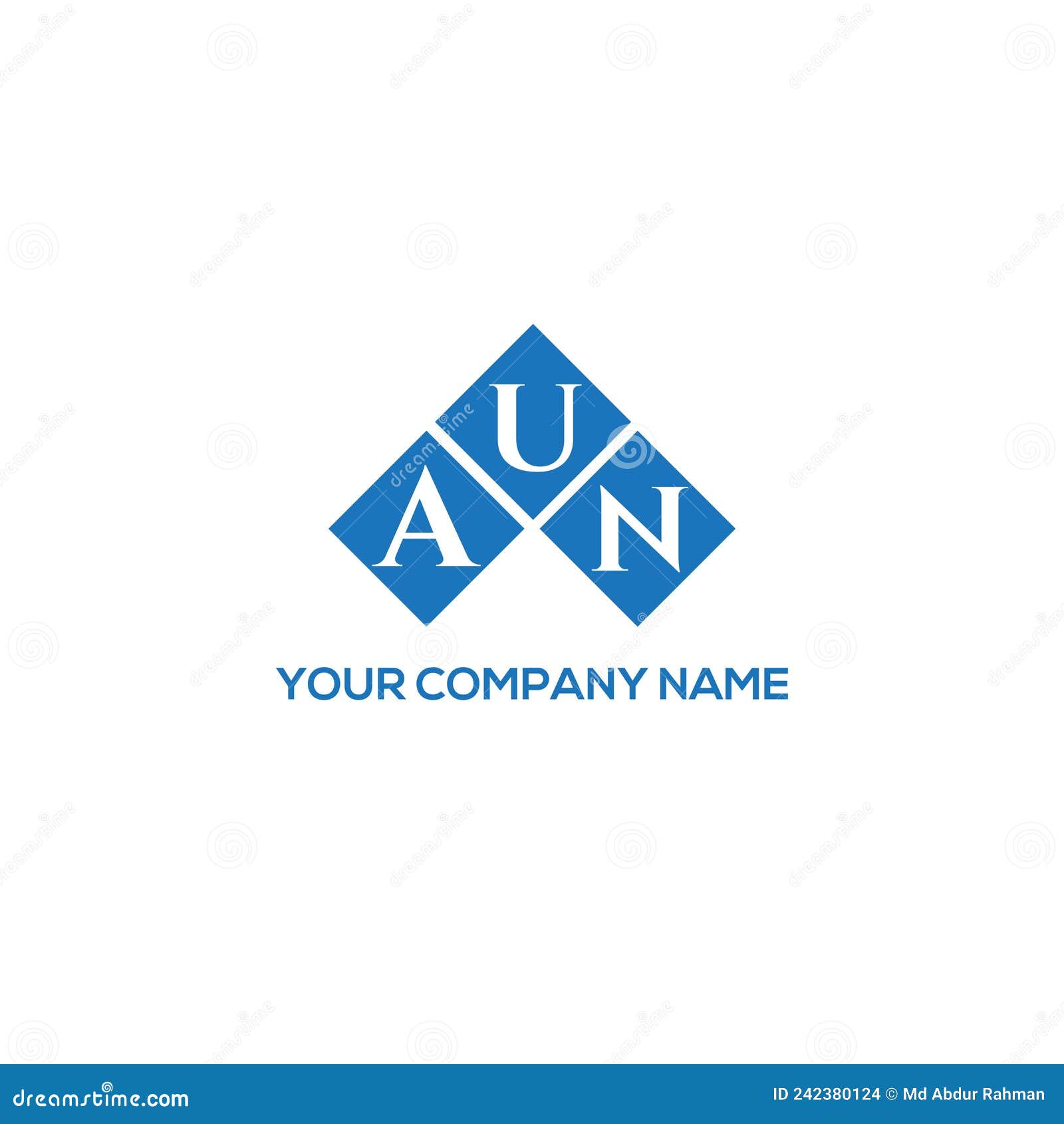aun letter logo  on white background. aun creative initials letter logo concept. aun letter 
