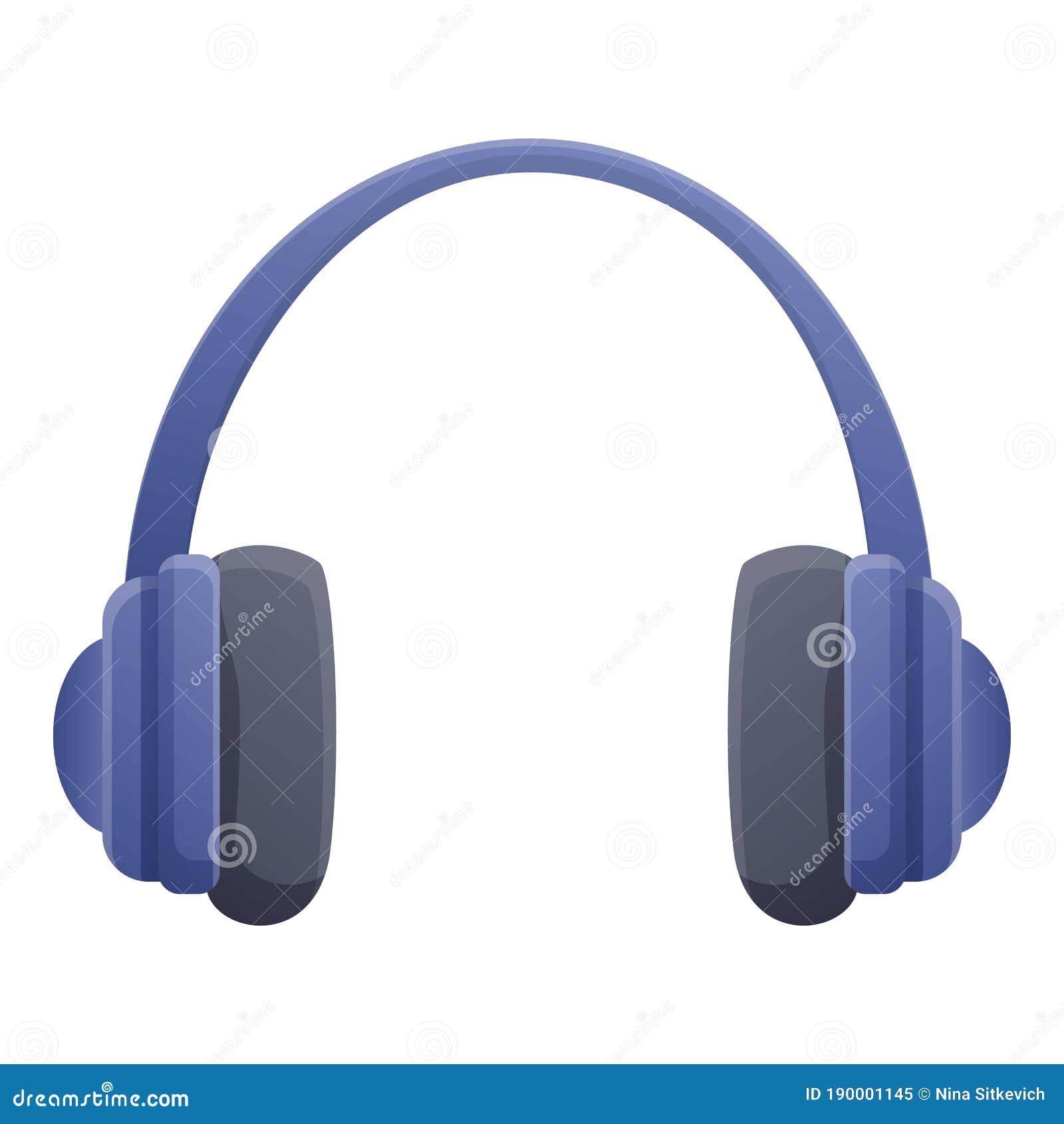 Auriculares Insonorización Estilo De Dibujos Animados Ilustración del  Vector - Ilustración de icono, oiga: 190001145