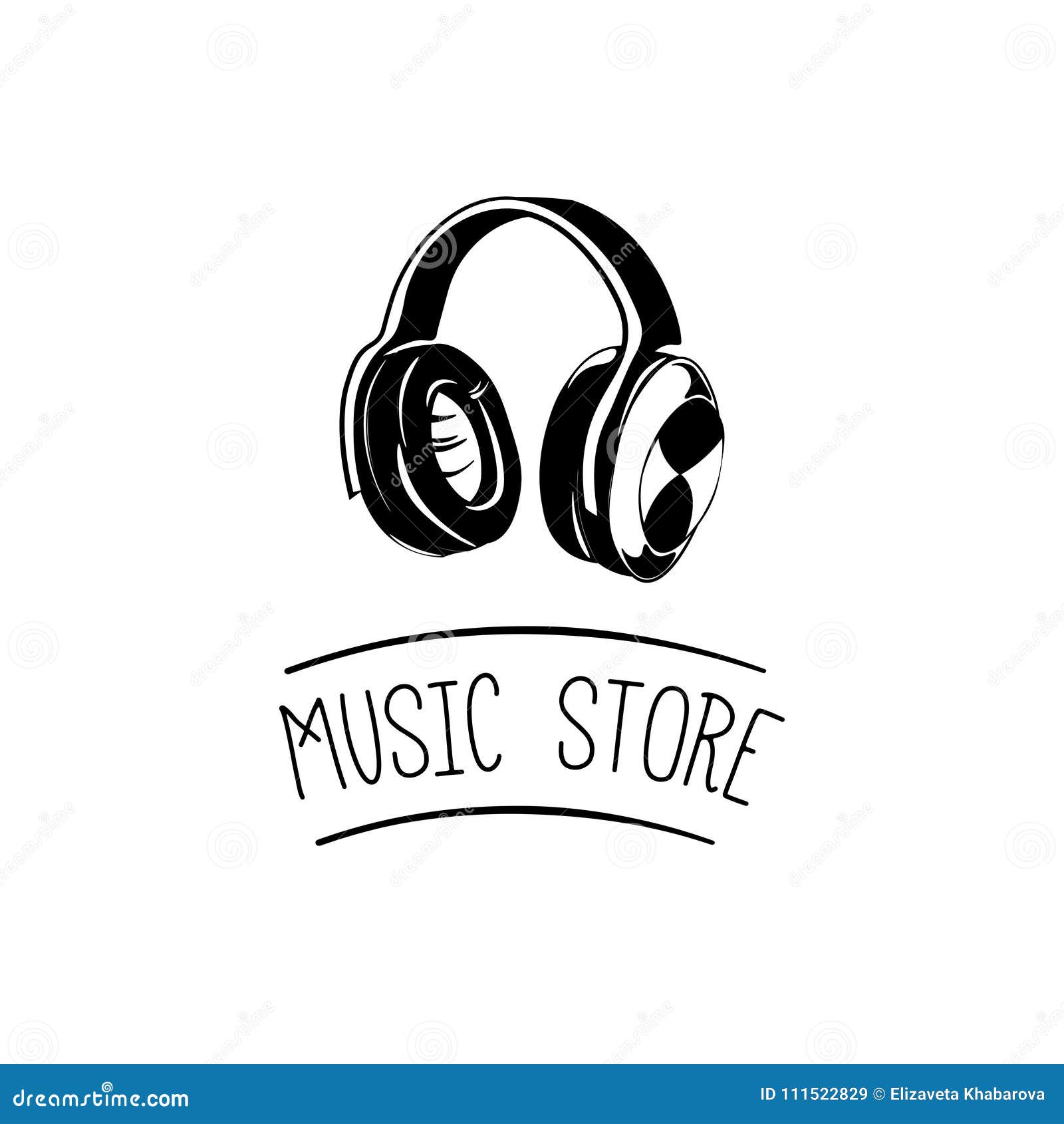 Auriculares Logo Design Template, Diseño De La Música Del Elemento Tienda  De La Música Ilustración Del Vector Ilustración del Vector - Ilustración de  fondo, icono: 111522829