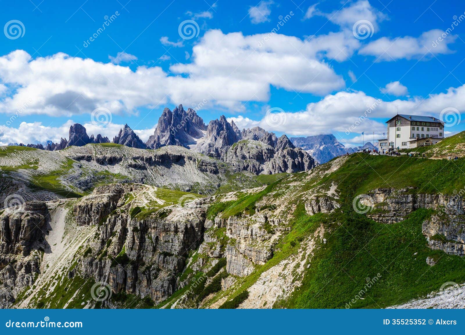 auronzo refuge, dolomites