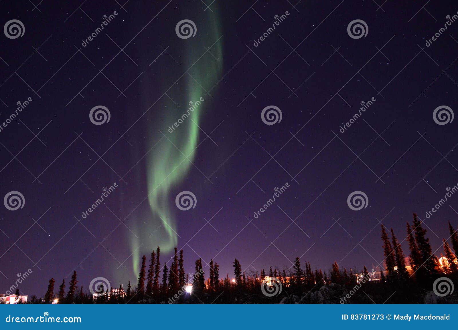 aurora borealis, inuvik, canada