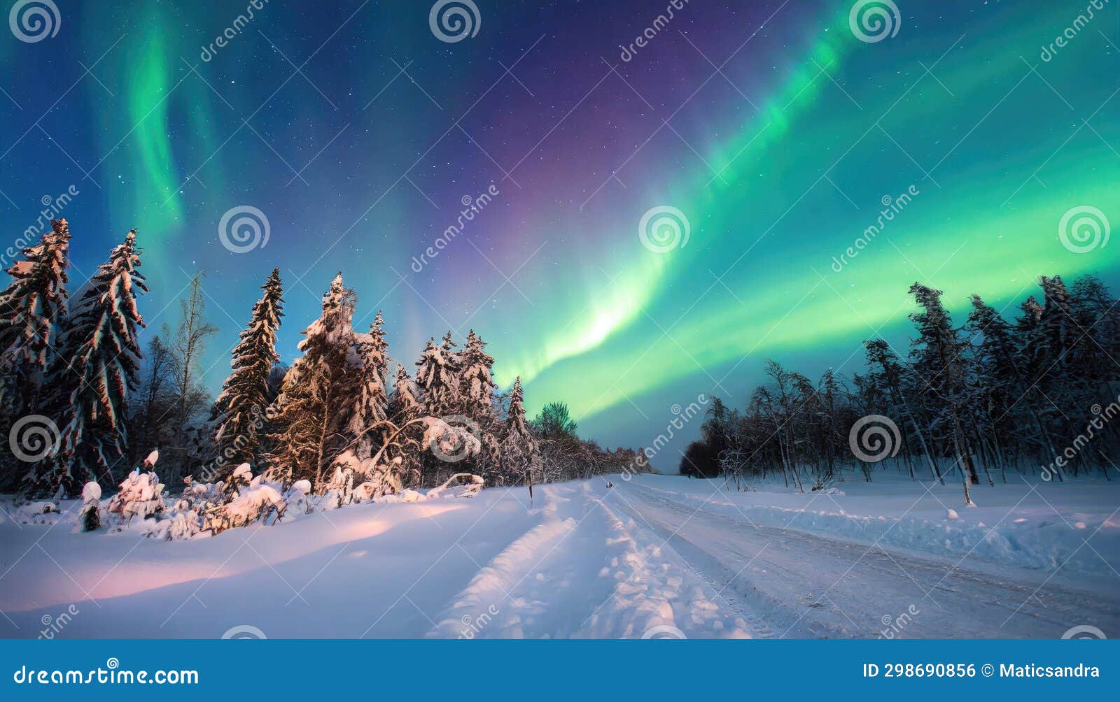 The Aurora Borealis, or Northern Lights, the Sky Comes Alive with Polar ...