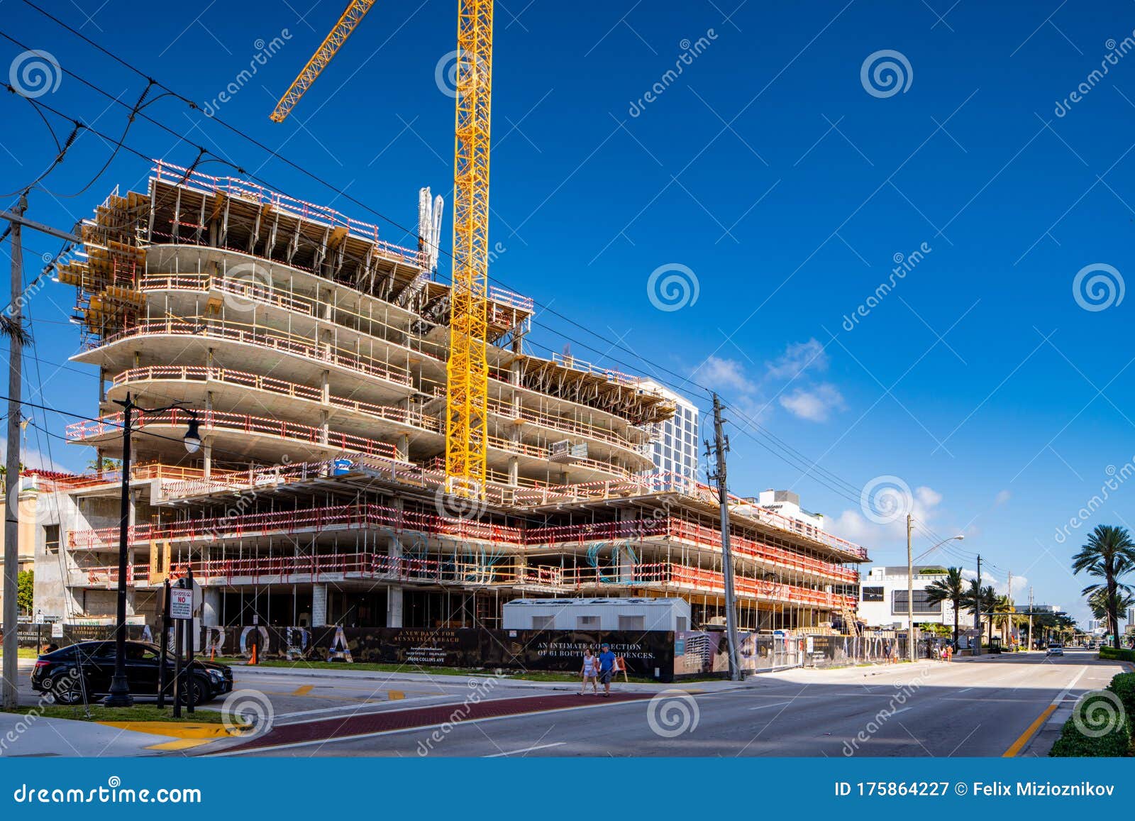 Aurora Construction Site Sunny Isles Beach FL Editorial Photography