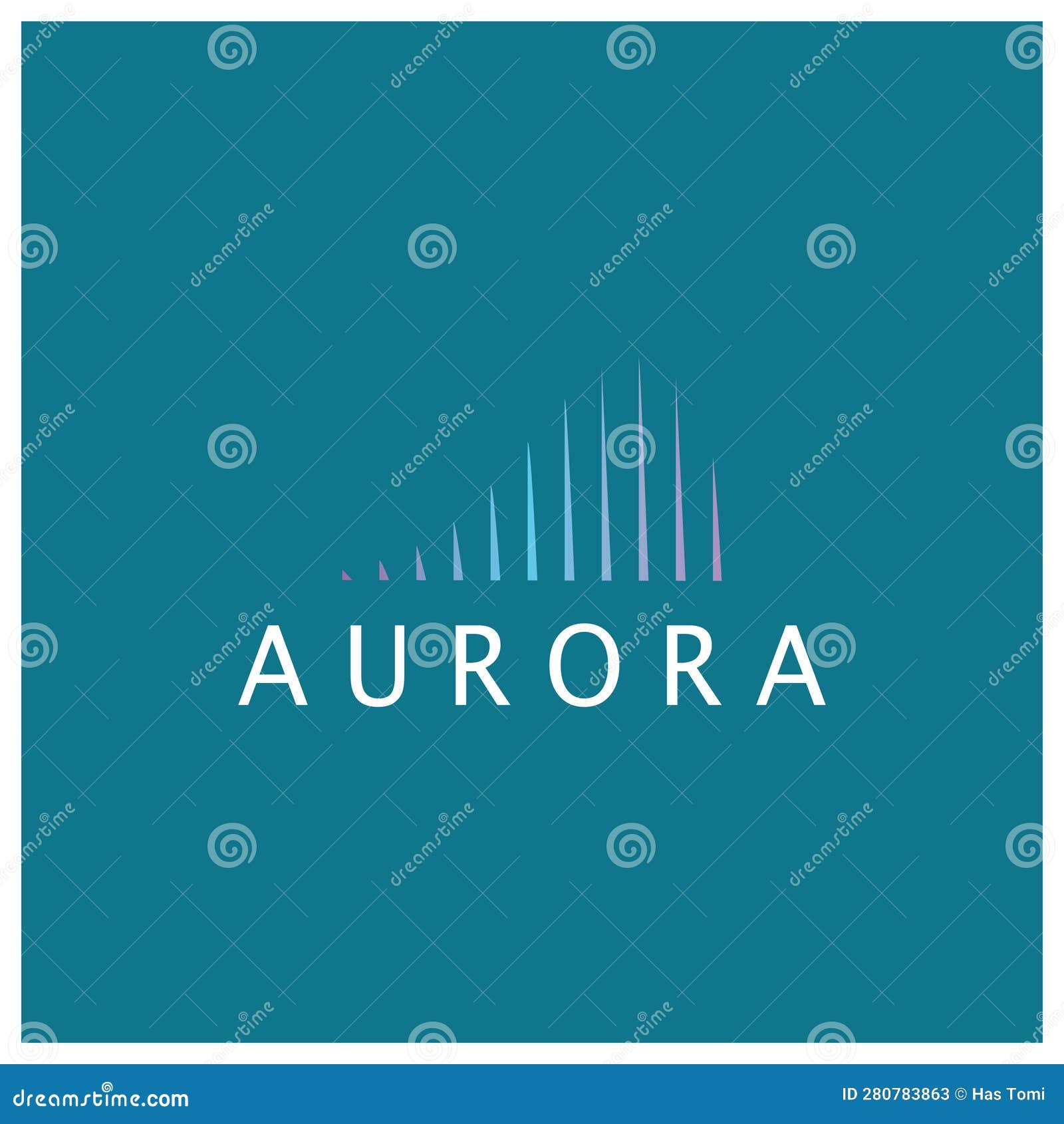 Aurora Logo Design Icon Illustration Vector Template Stock Vector ...