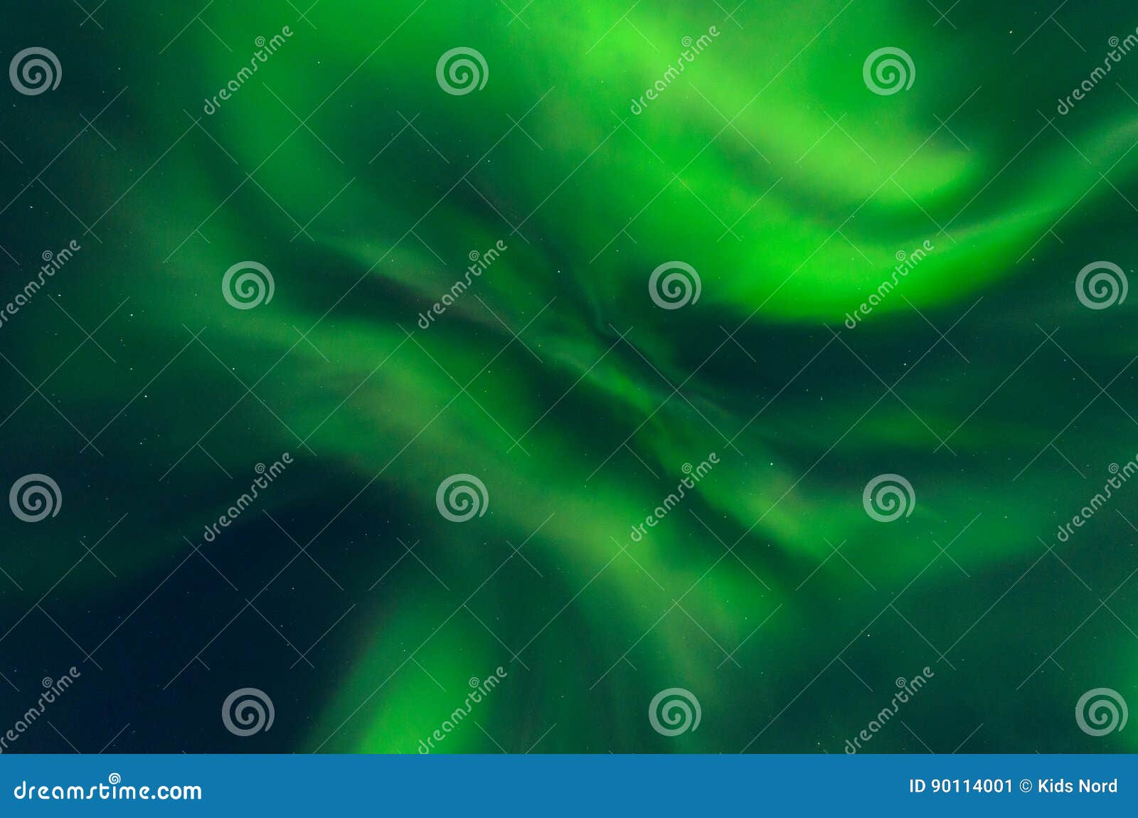 Aurora,Northern Lights in the Sky Night and the Stars . Stock Image