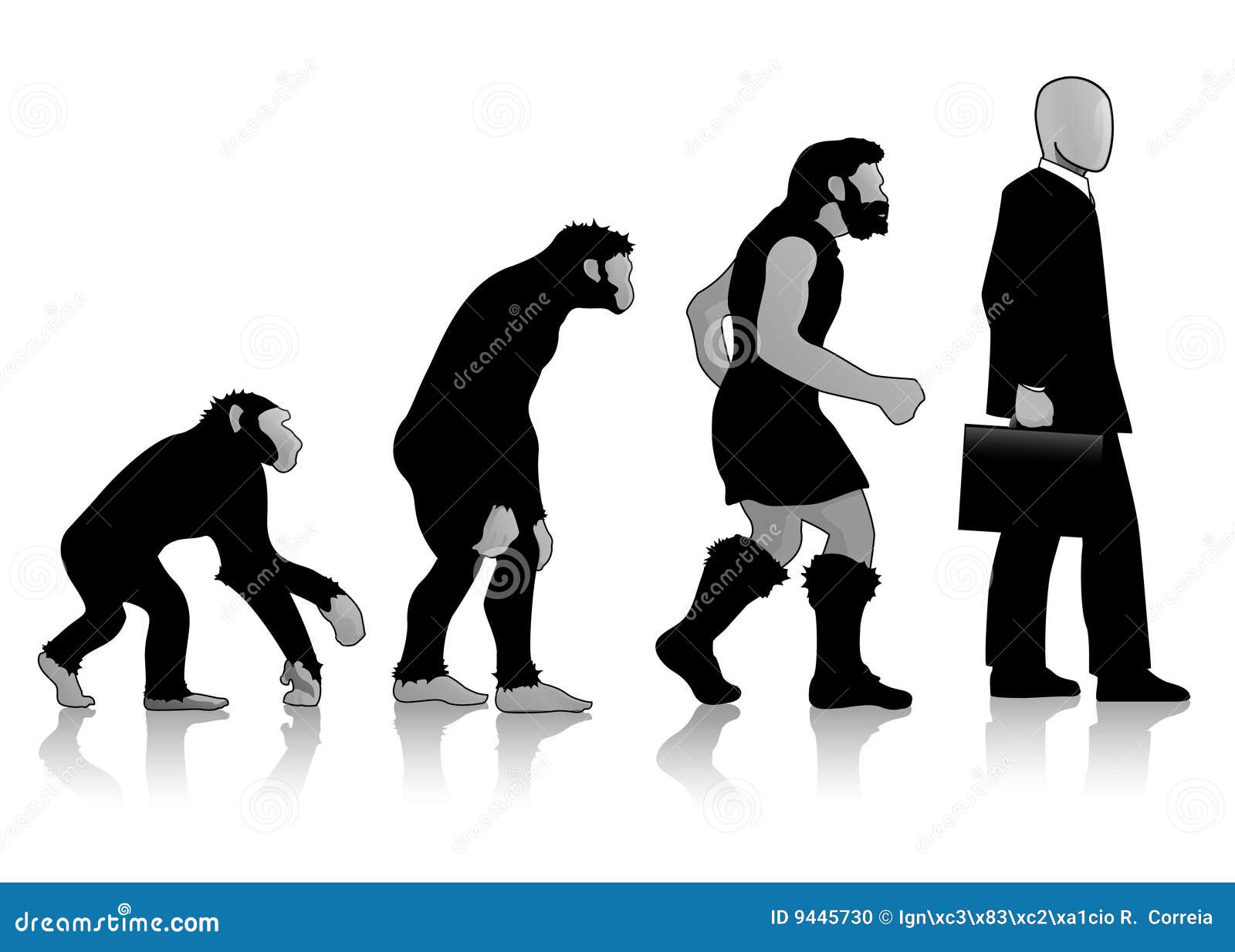 Auroro - Man Evolution stock illustration. Illustration of corporate ...