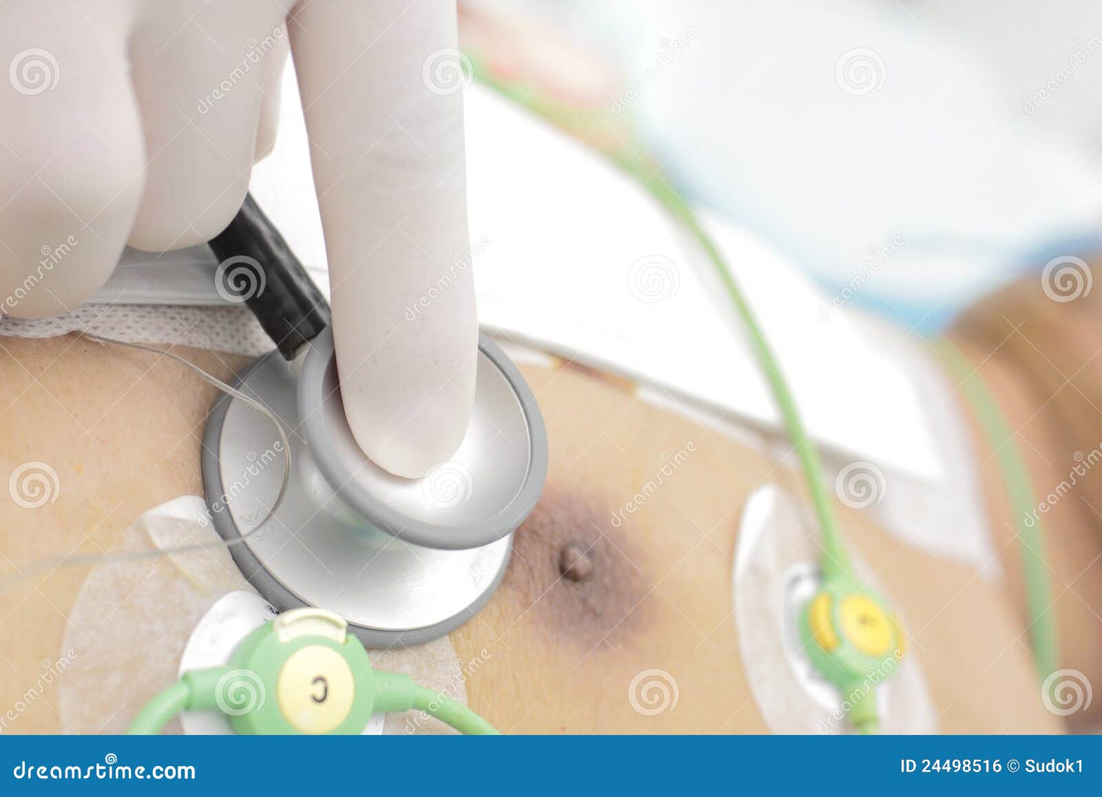 auscultation of the heart in seriously ill