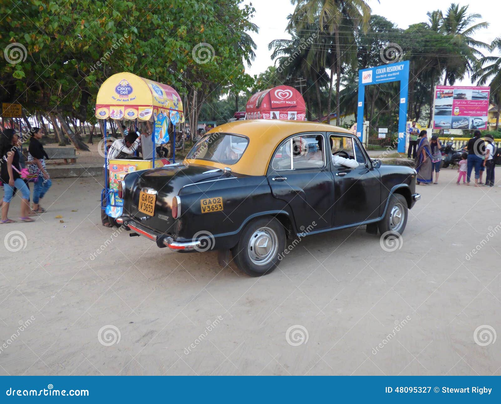 Austin Cambridge Taxi Indien Redaktionell Arkivbild Bild av indien