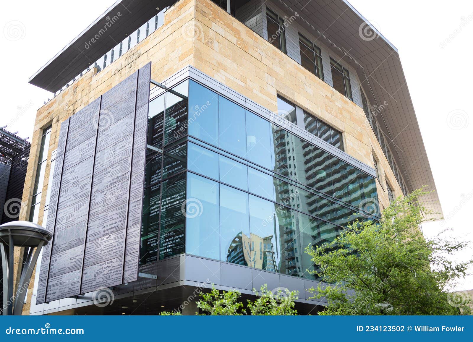 Austin Public City Library in Austin Texas Editorial Photography