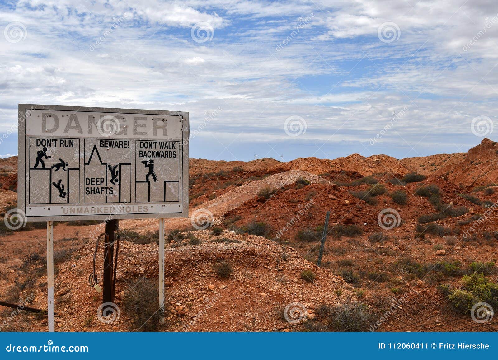 Australia, Coober Pedy, Opal Mining Stock Image Image of danger