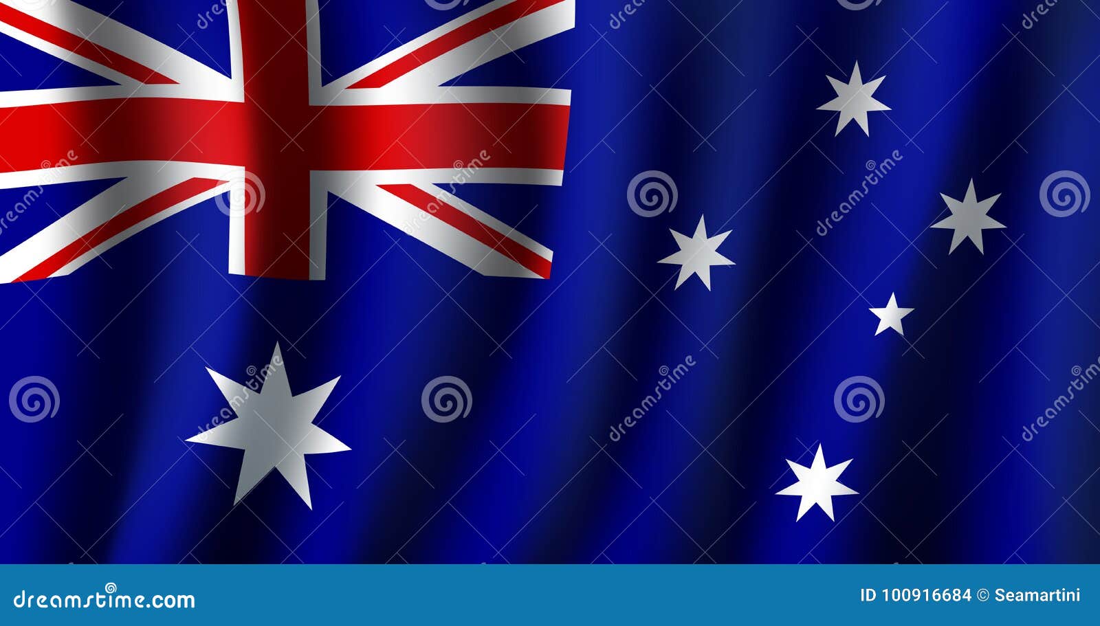 Vector 3D Flag of National Symbol Stock Vector - Illustration of freedom, blue: 100916684