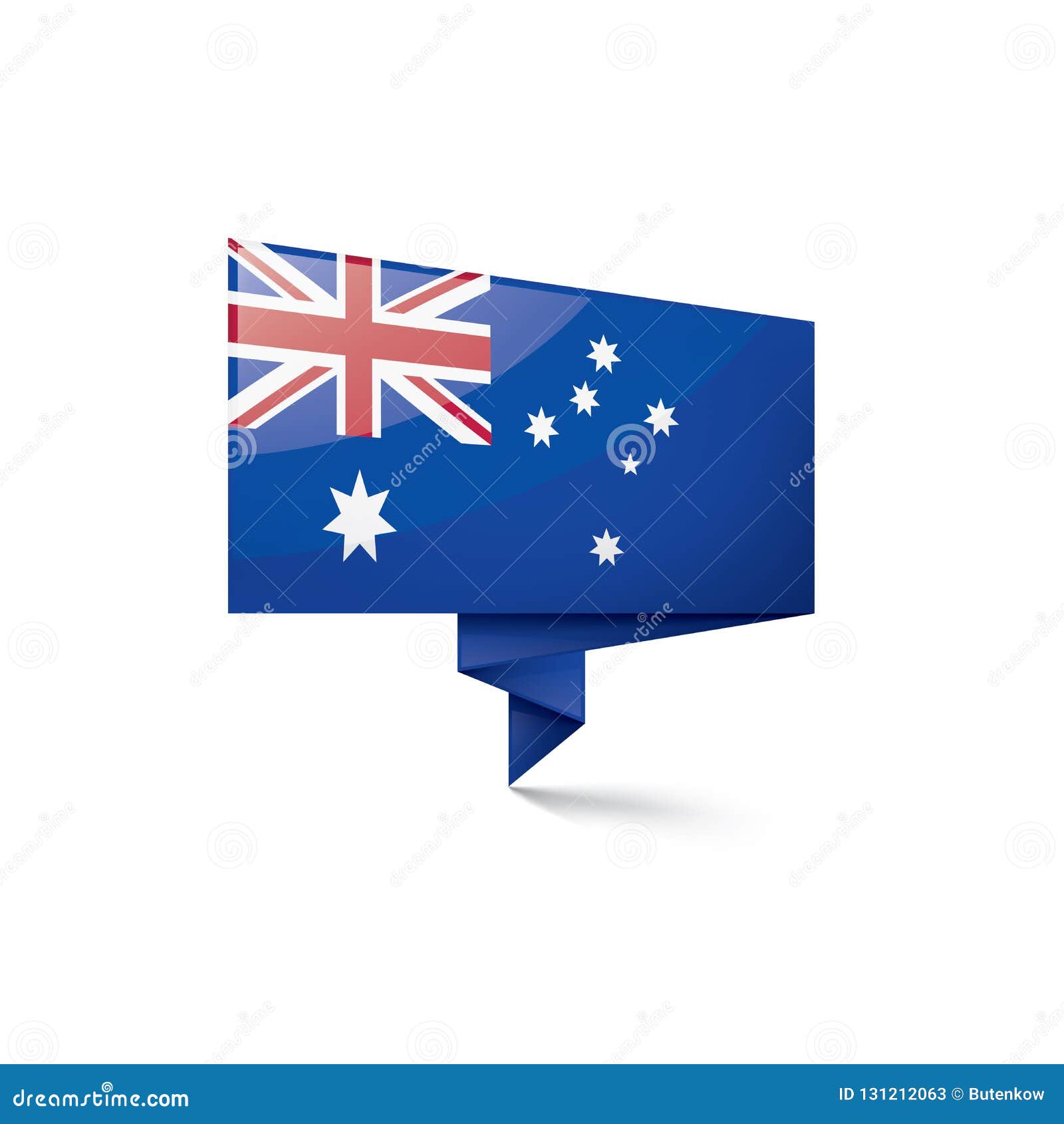 Download Australia Flag, Vector Illustration On A White Background ...