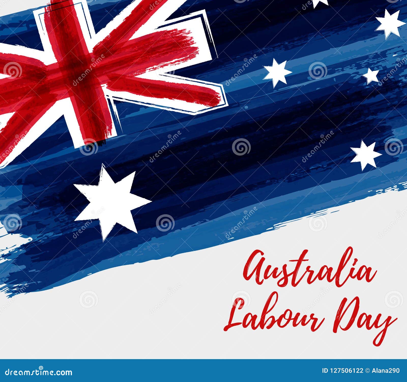 Australia Labour Day Holiday Background Stock Vector Illustration of