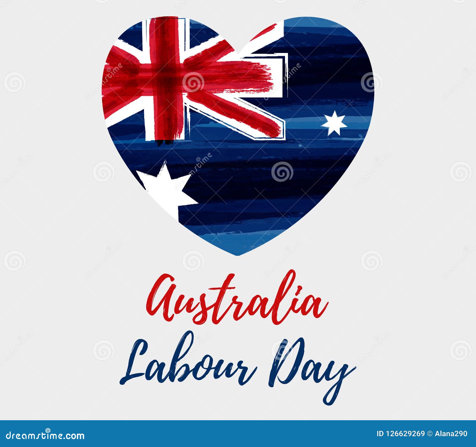 Australia Labour Day Holiday. Stock Vector Illustration of celebrate