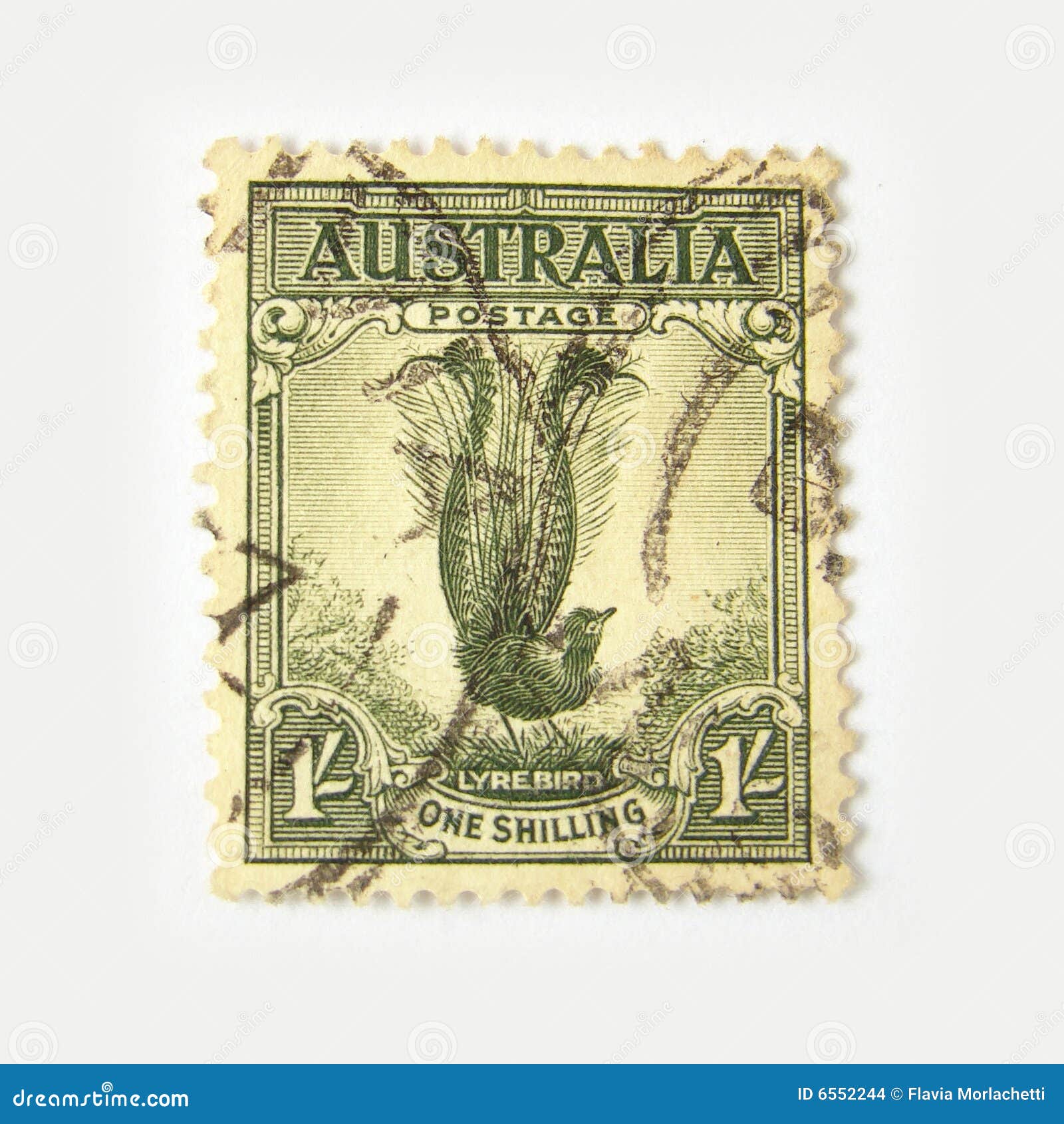 Australia Postage Stamp with Lyrebird Editorial Stock Image Image of