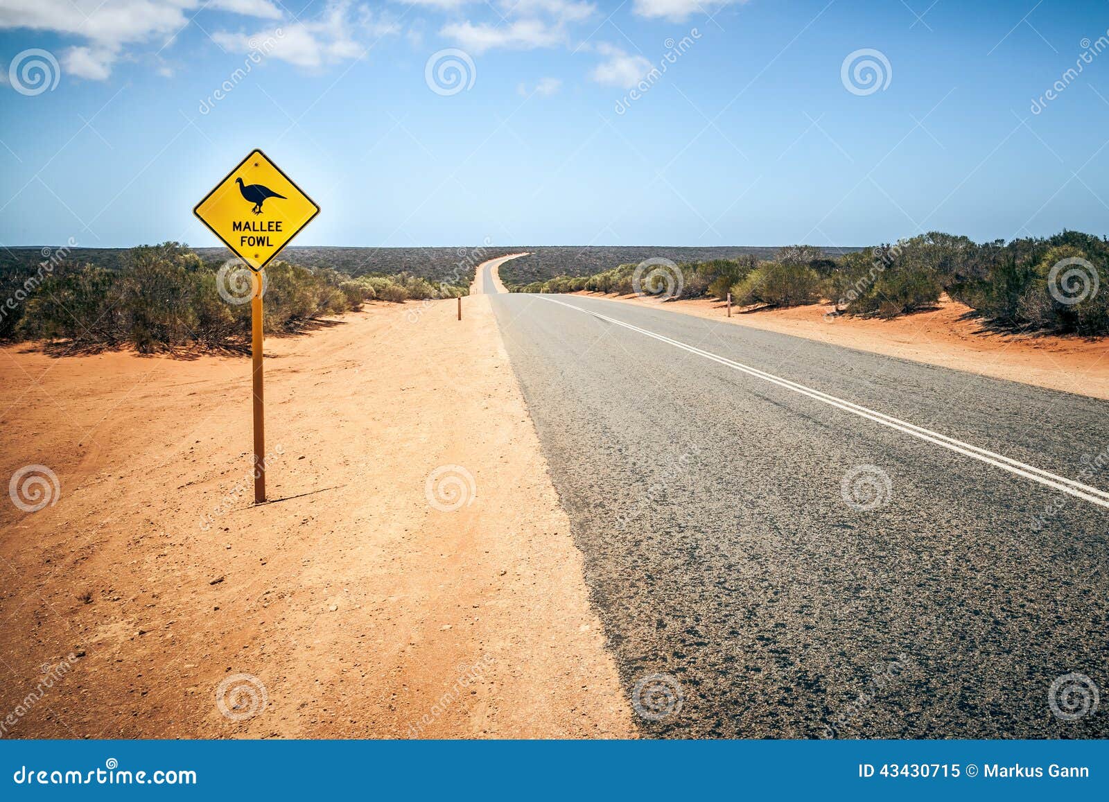 australia road sign mallee fowl