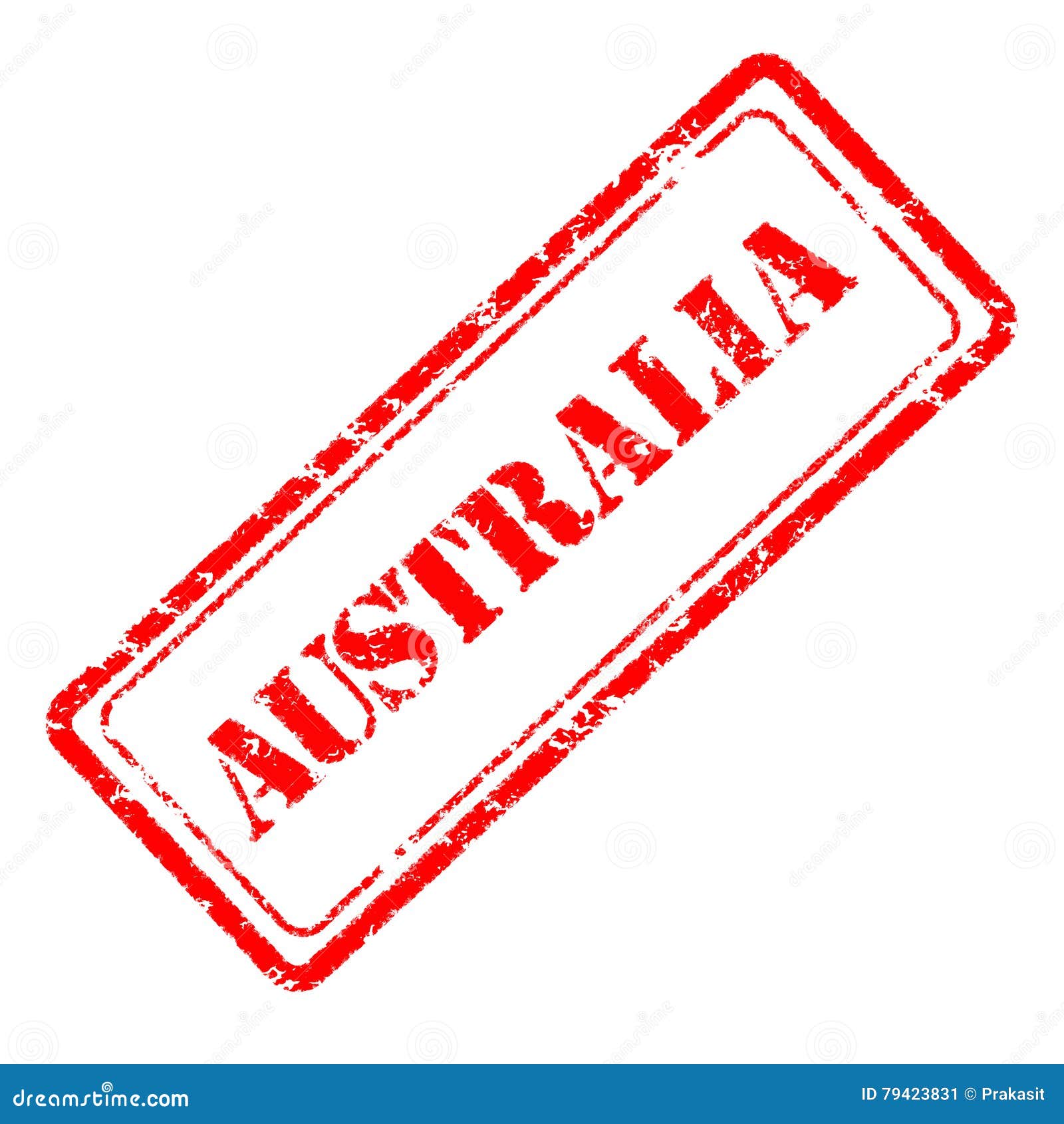 Australia rubber stamp stock illustration. Illustration of imprint