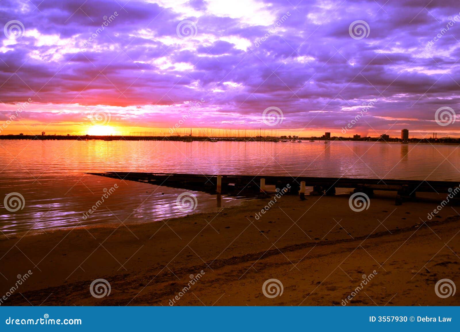 Australia Sunset Melbourne stock photo. Image of outdoors 3557930
