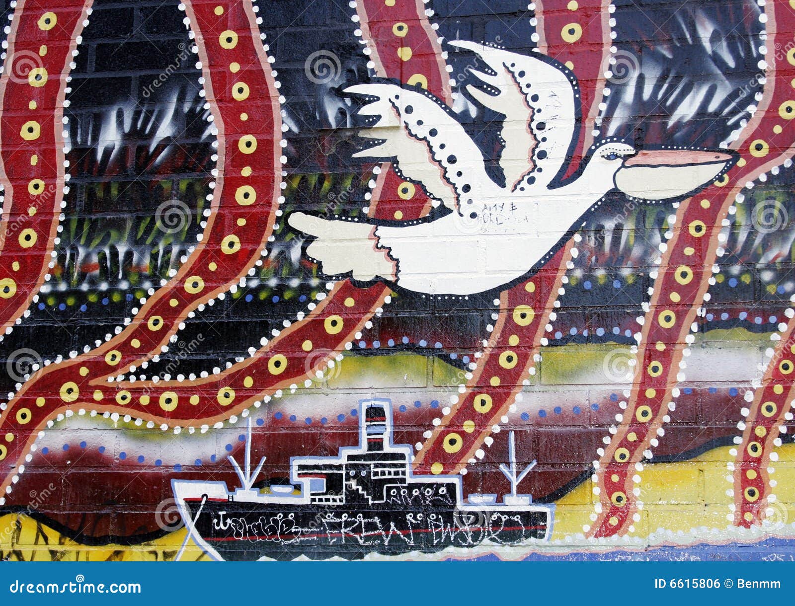 Australian Aboriginal Art Mural Editorial Photo Image of tribal