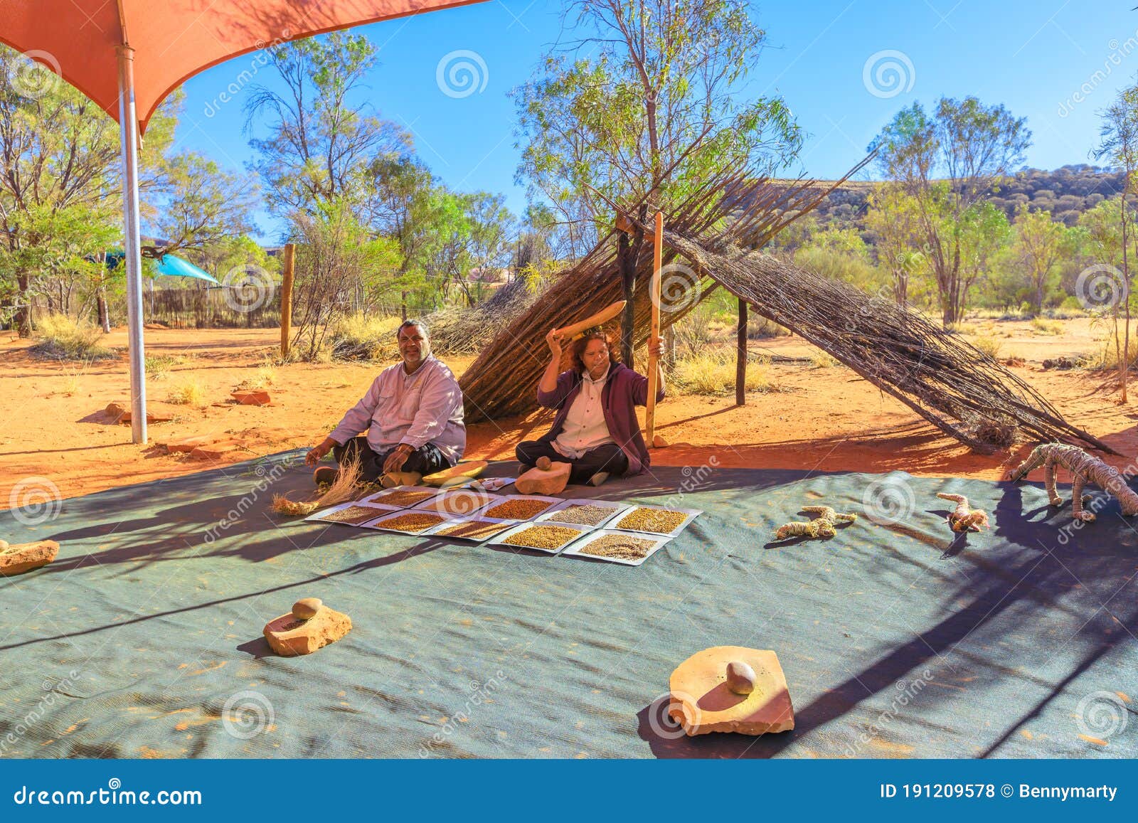 Australian Aboriginal Cultural Tour Editorial Stock Photo - Image harvested, highway: