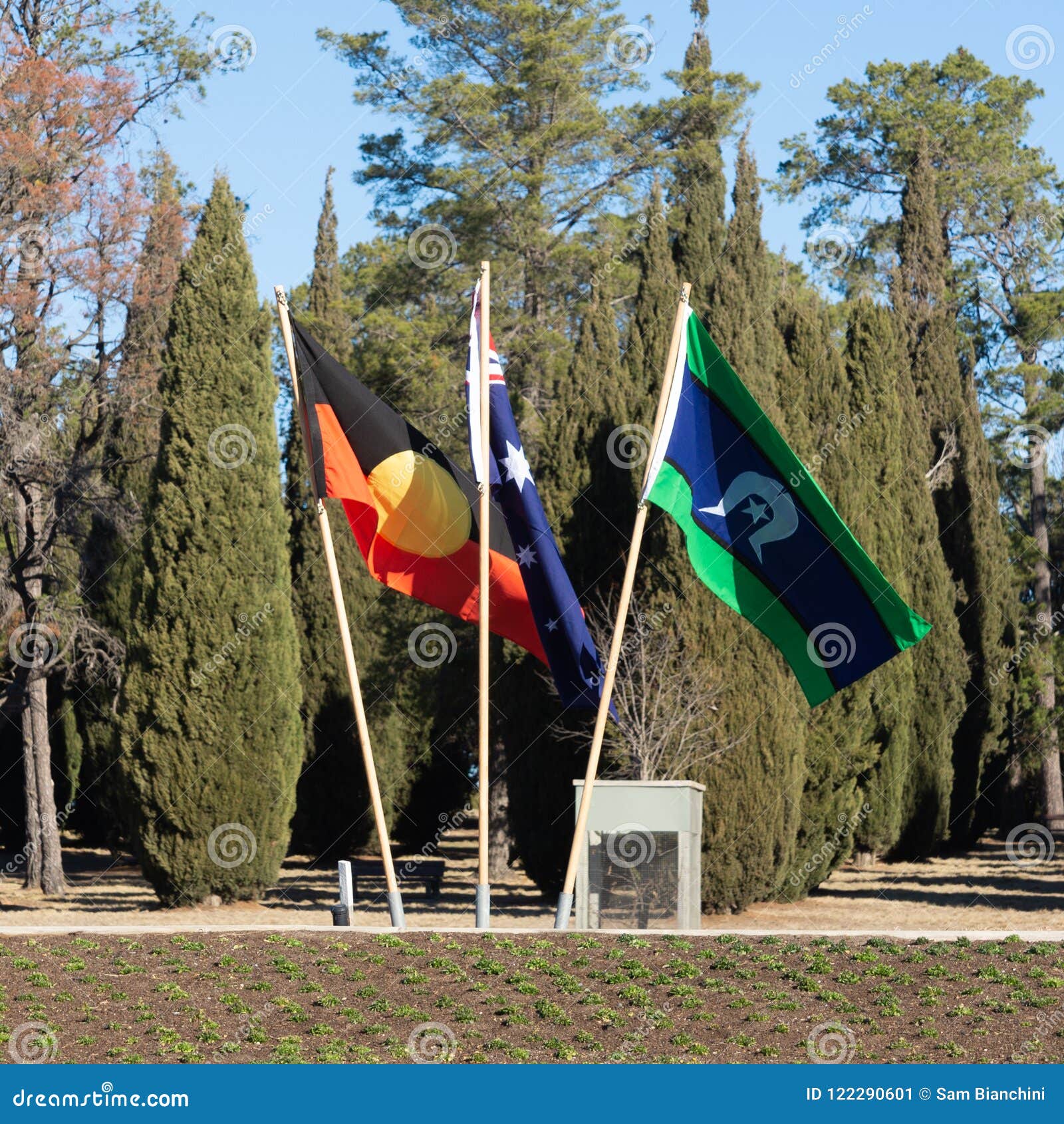 australian aboriginal, national, and torres strait islands flags