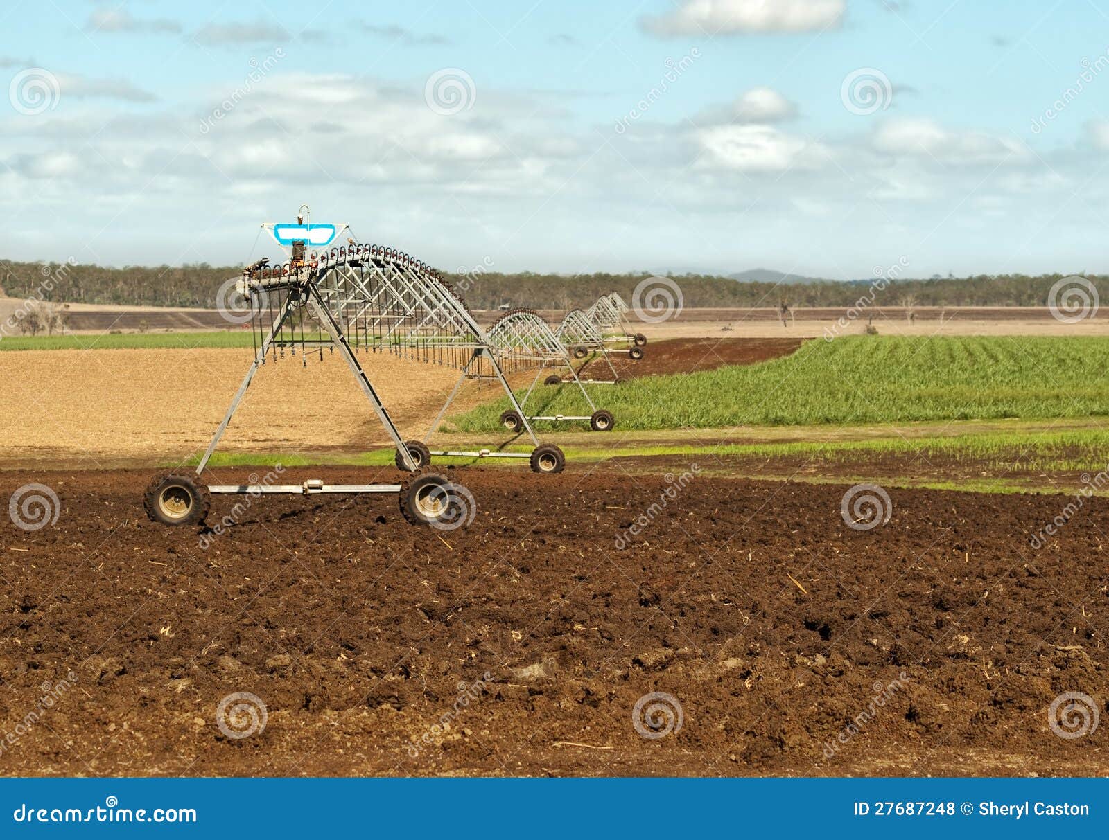 Australian Agriculture Rural Irrigation Stock Photo Image of