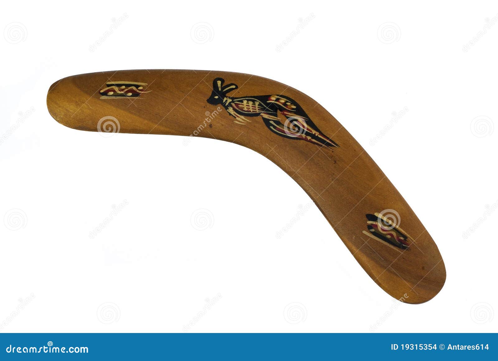 Australian boomerang stock photo. Image of isolated, hunt 19315354
