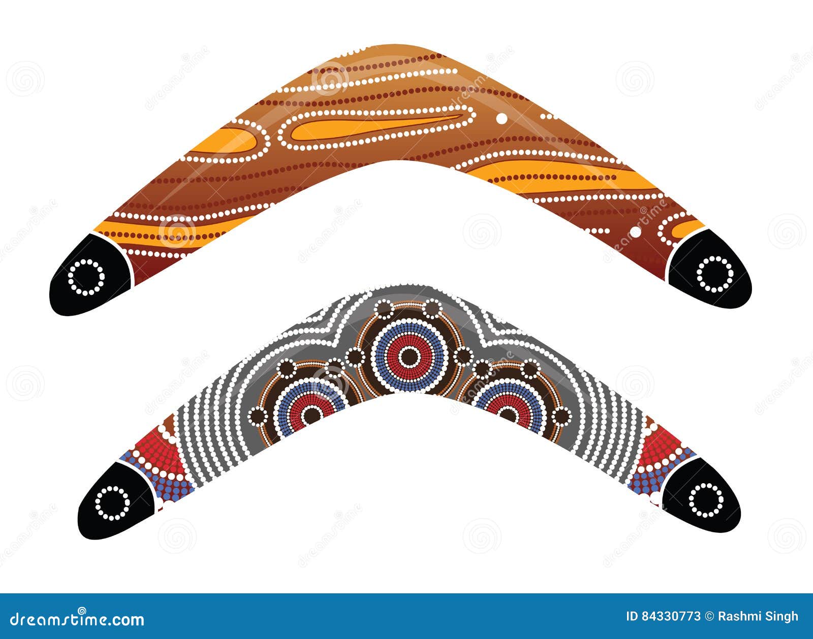 Australian Boomerang Vector. Stock Vector Illustration of equipment