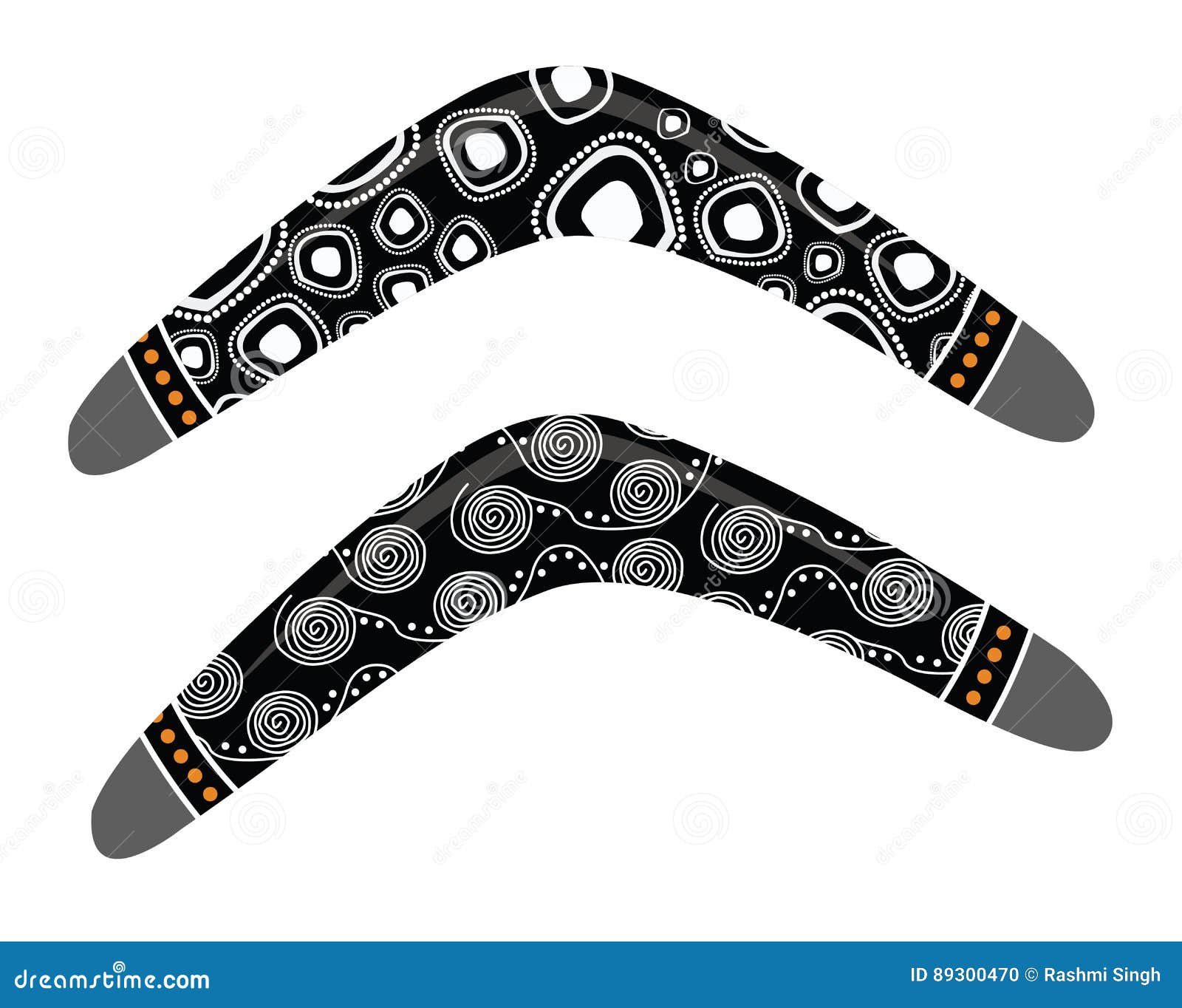 Australian Boomerang Vector. Stock Vector Illustration of shape